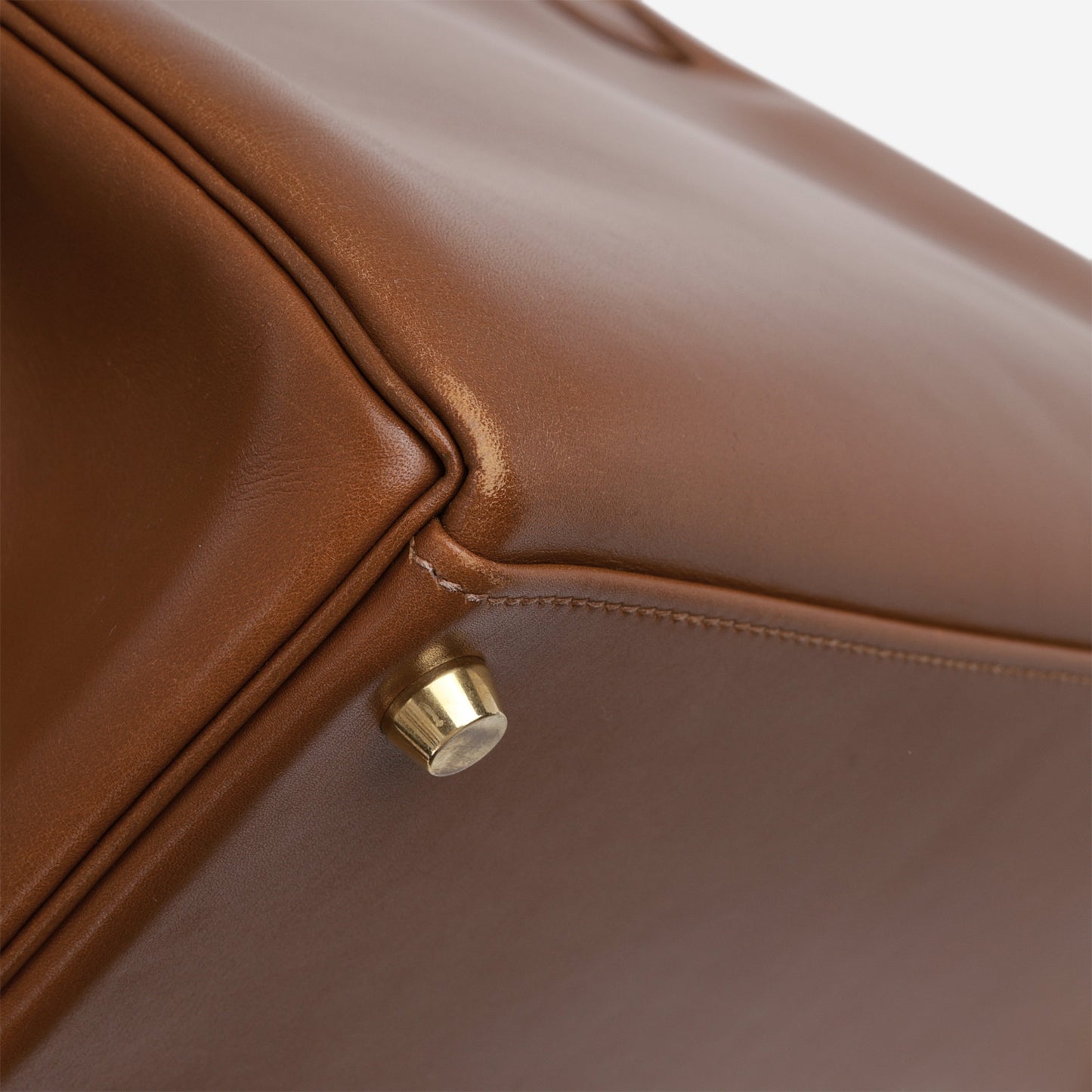 Hermès Vintage Kelly 32 Retourne - Noisette Box Calf | Gold Hardware
