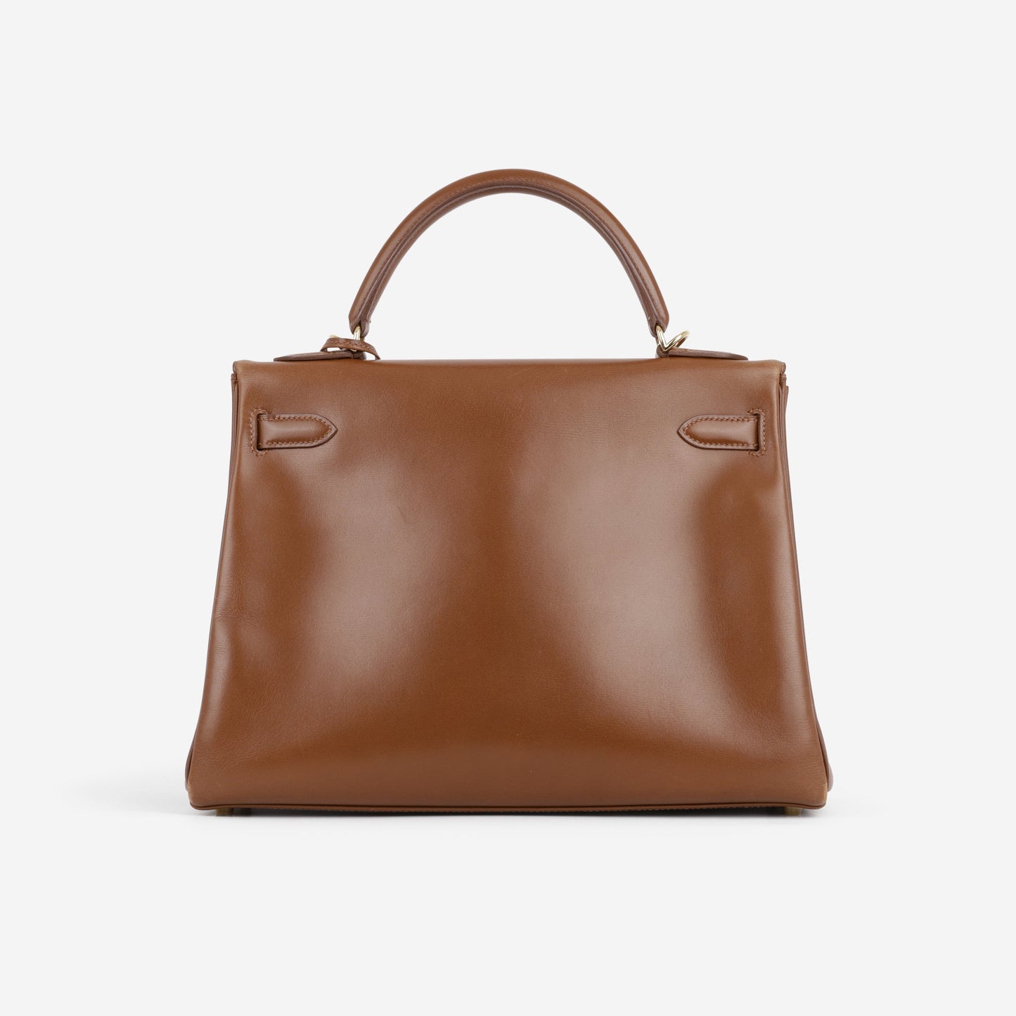 Hermès Vintage Kelly 32 Retourne - Noisette Box Calf | Gold Hardware