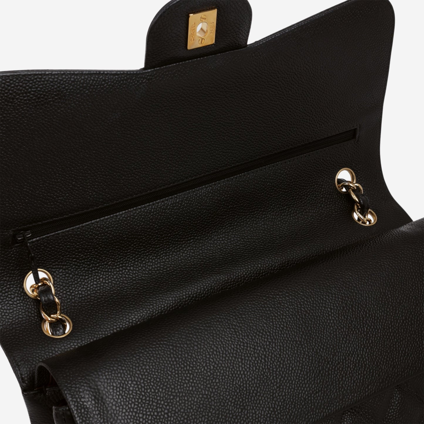 Chanel Classic Jumbo Double Flap - Black Caviar | Gold Hardware