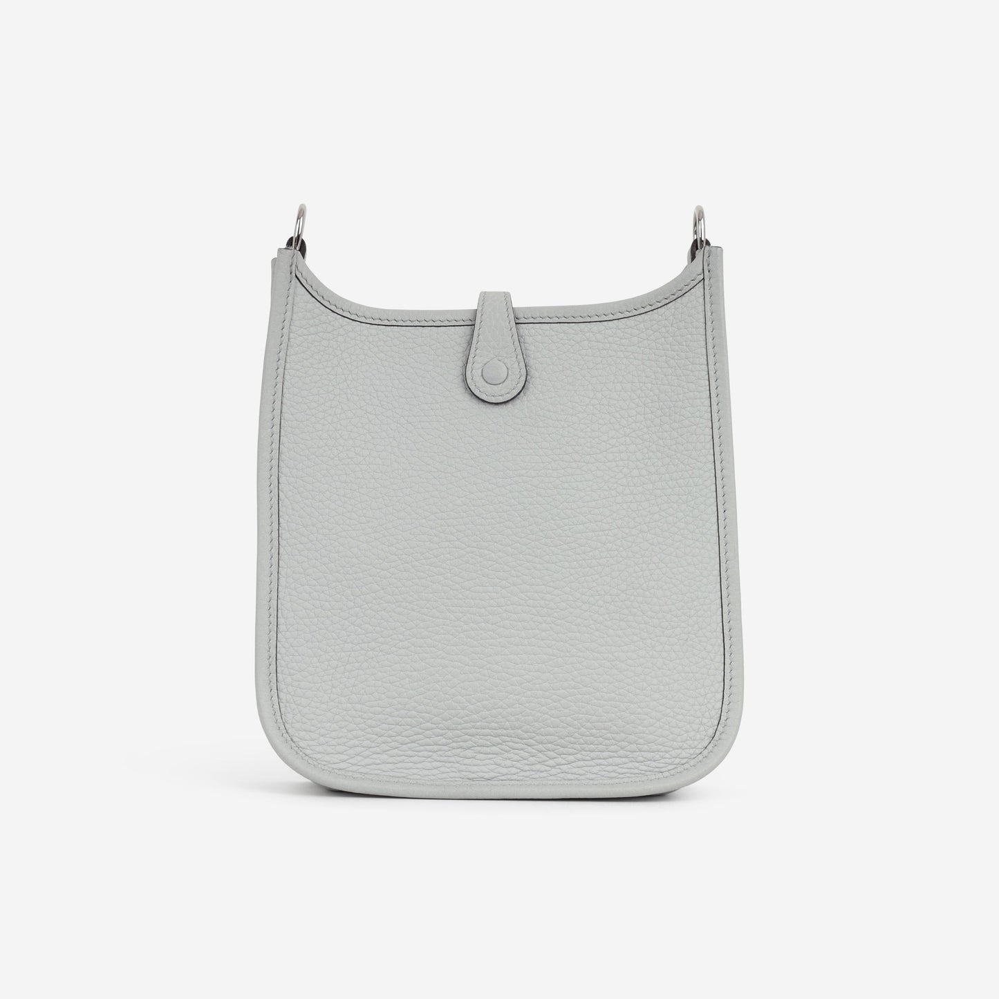 Hermès Mini Evelyne 16 - Blue Pale Clemence / Nata Strap | Palladium Hardware