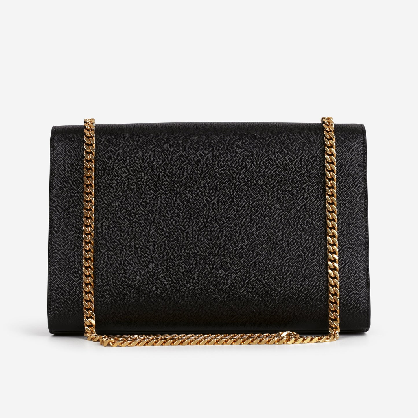 Saint Laurent Large Kate - Black Grained Calfskin | Gold Hardware