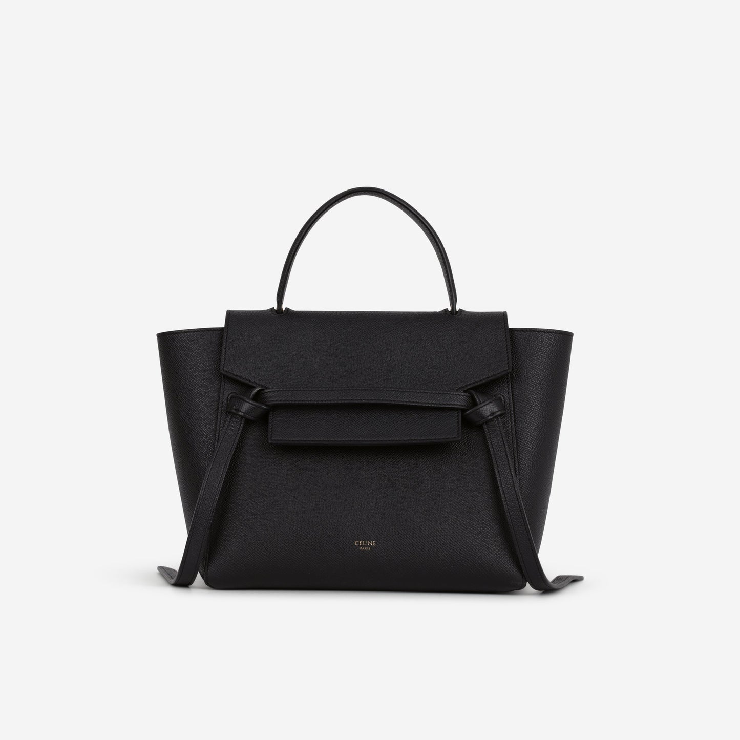 Celine Micro Belt Bag - Black Grained Calfskin | Gold Hardware