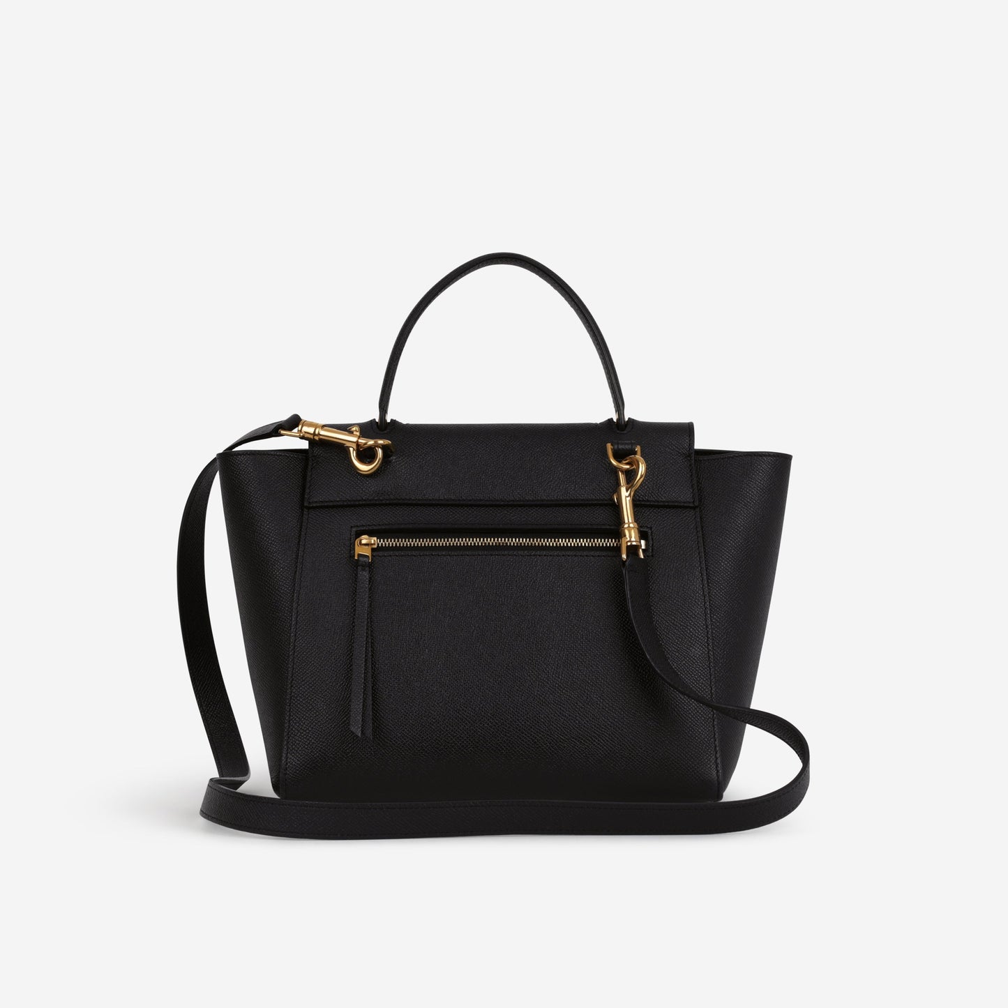 Celine Micro Belt Bag - Black Grained Calfskin | Gold Hardware