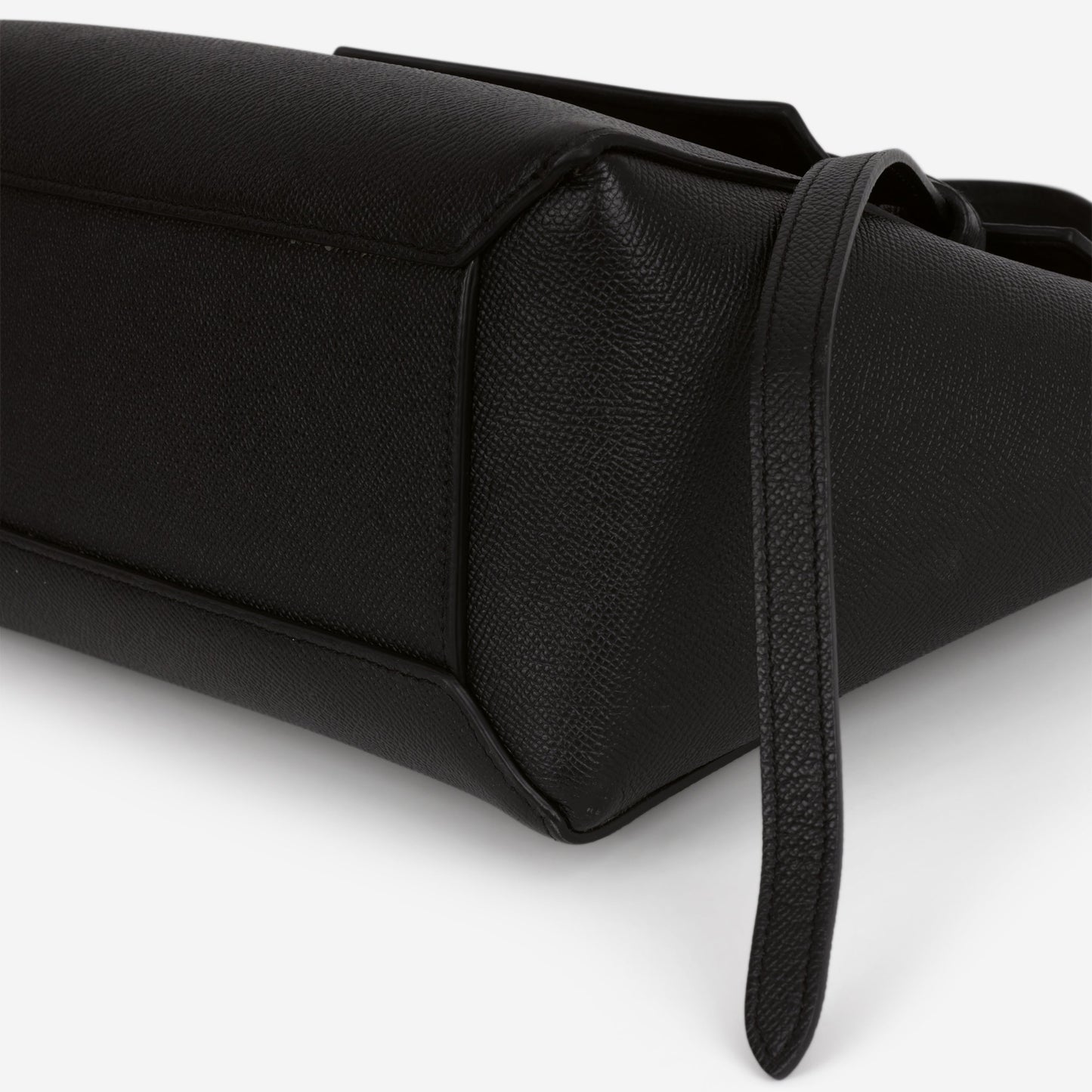 Celine Micro Belt Bag - Black Grained Calfskin | Gold Hardware