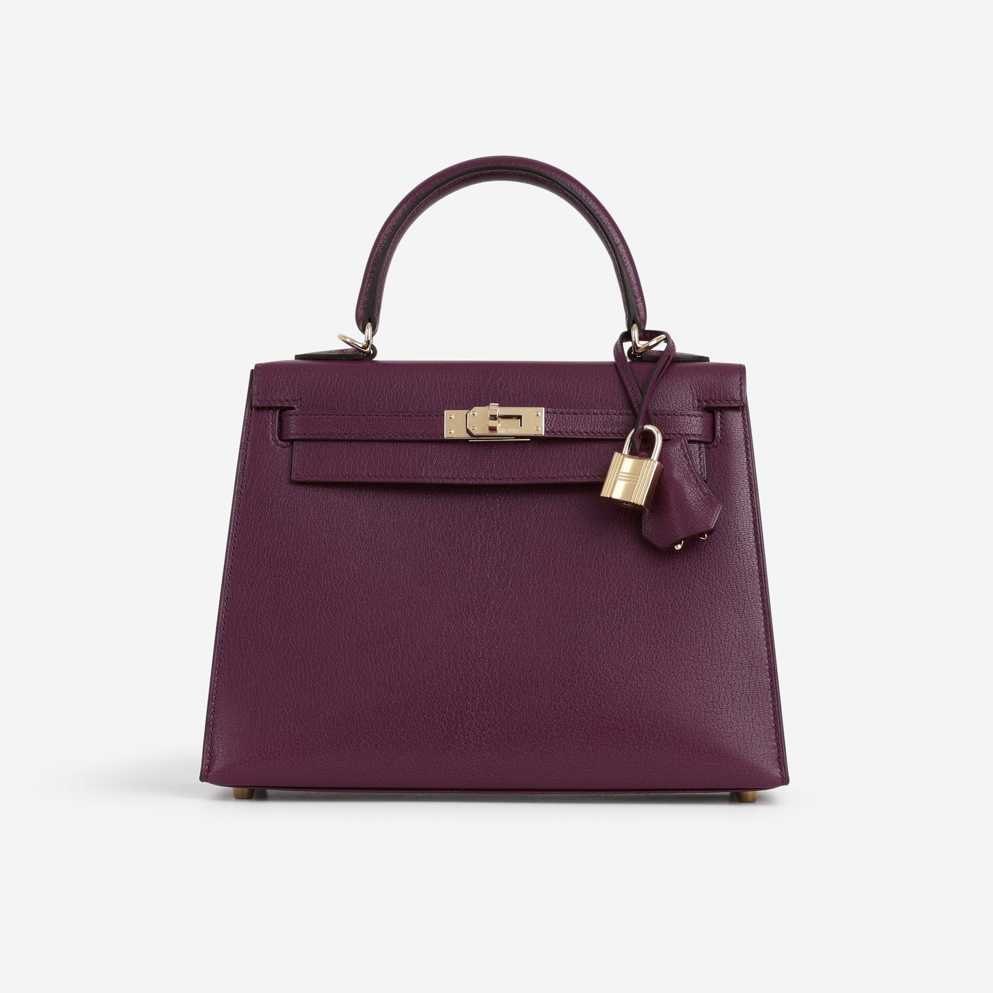 Hermès Kelly 25 - Anemone Chevre Chamkila | Permbrass Hardware