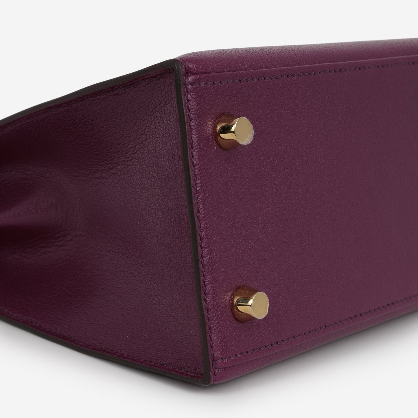 Hermès Kelly 25 - Anemone Chevre Chamkila | Permbrass Hardware