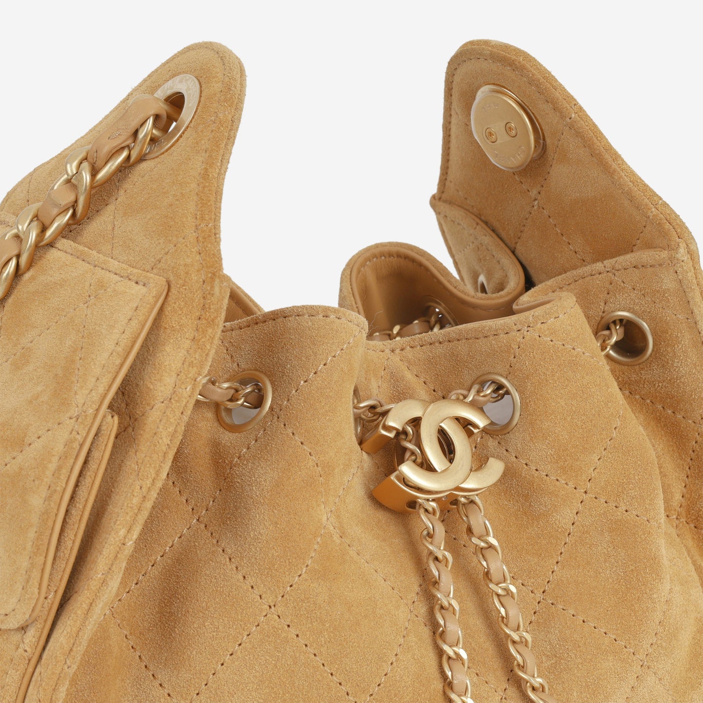 Chanel Mini 25 Hobo - Mustard Yellow Suede | Gold Hardware