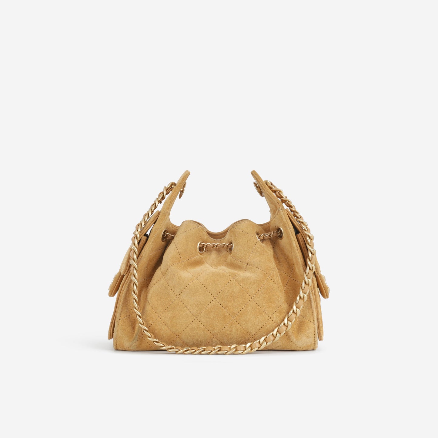 Chanel Mini 25 Hobo - Mustard Yellow Suede | Gold Hardware