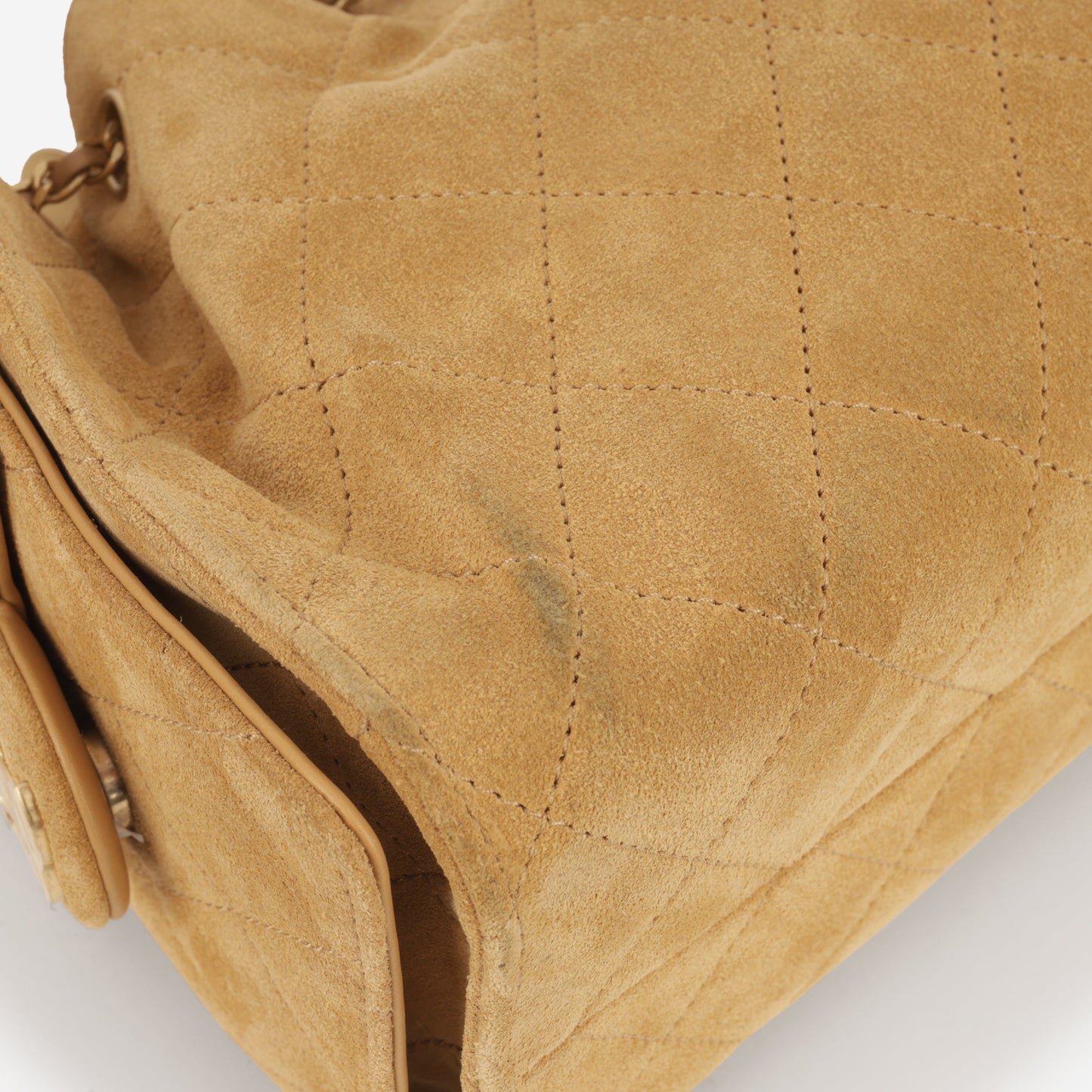Chanel Mini 25 Hobo - Mustard Yellow Suede | Gold Hardware