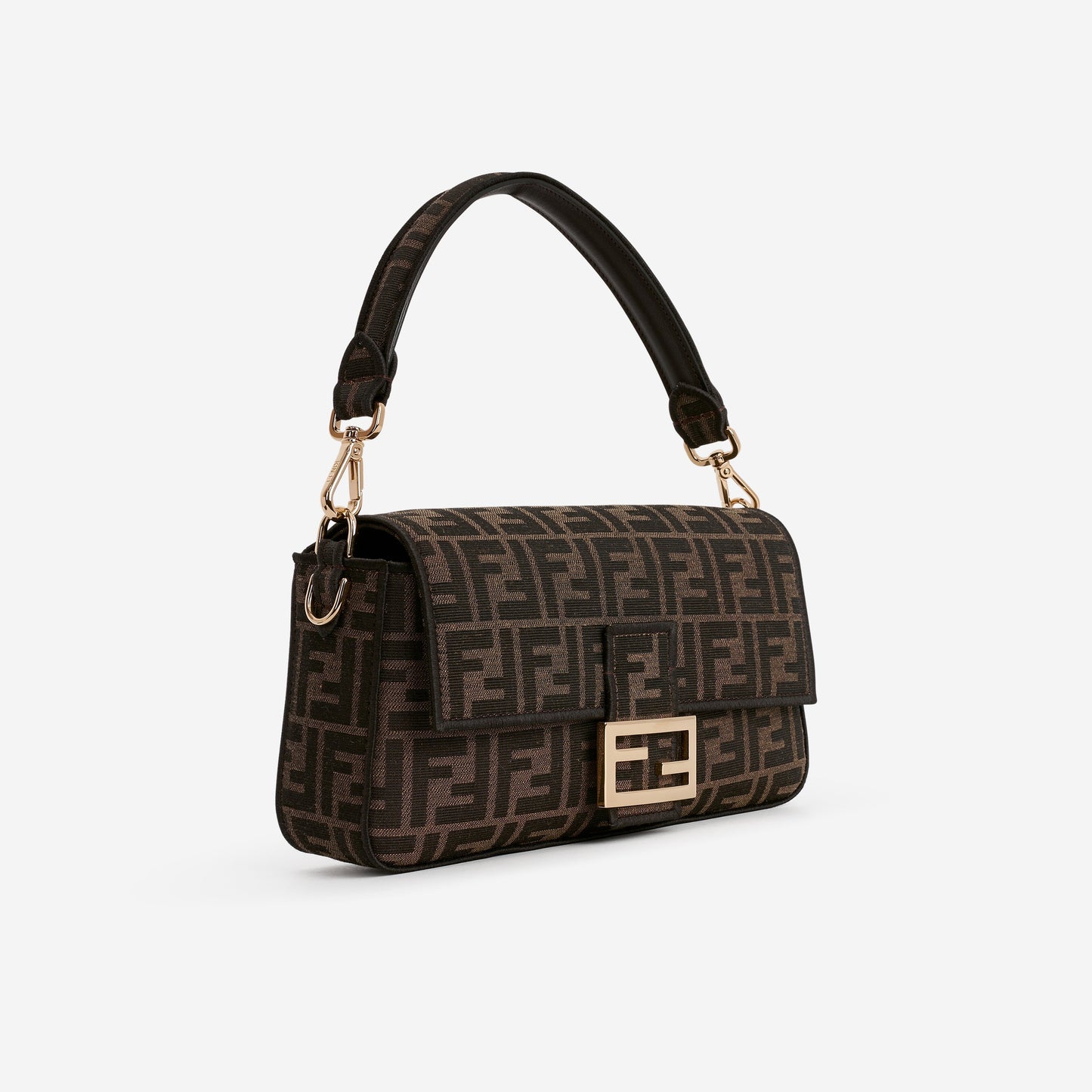 Fendi Medium Baguette - FF Jacquard Monogram | Gold Hardware