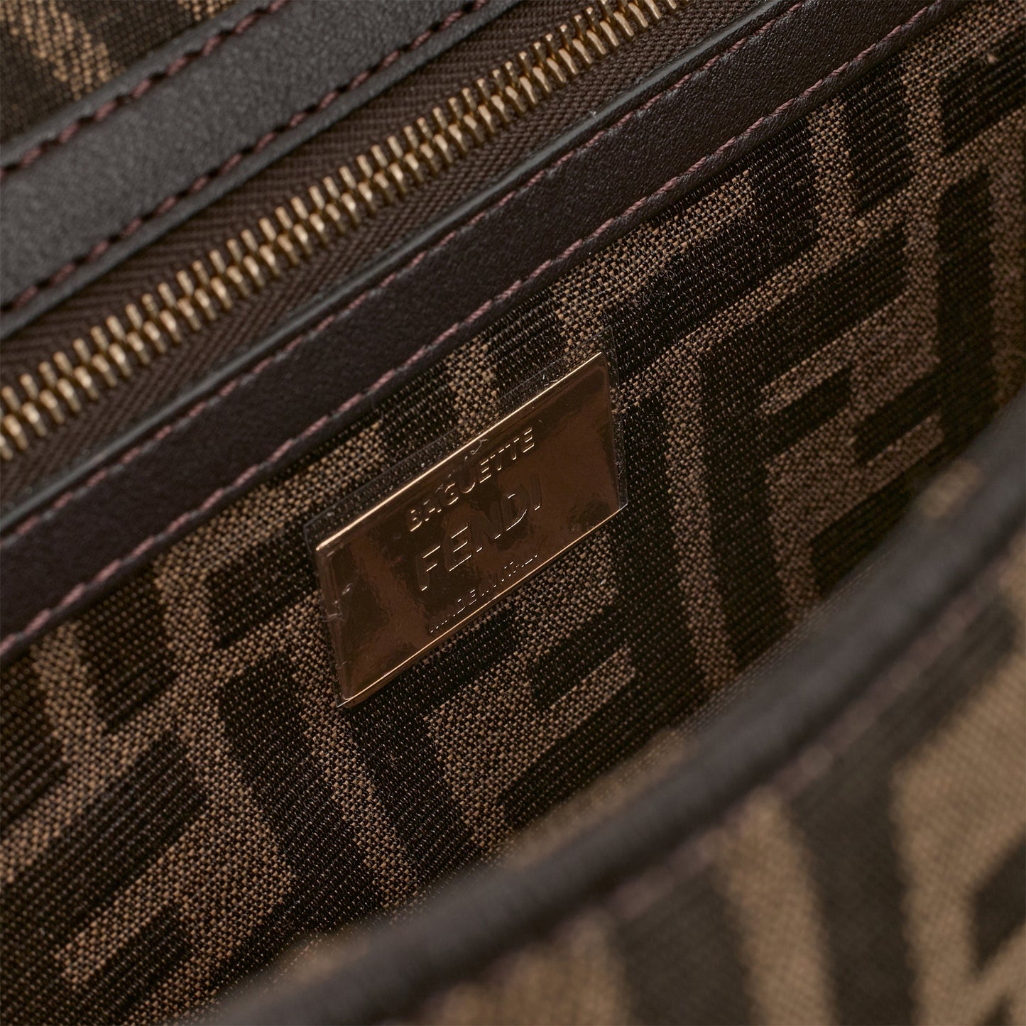 Fendi Medium Baguette - FF Jacquard Monogram | Gold Hardware