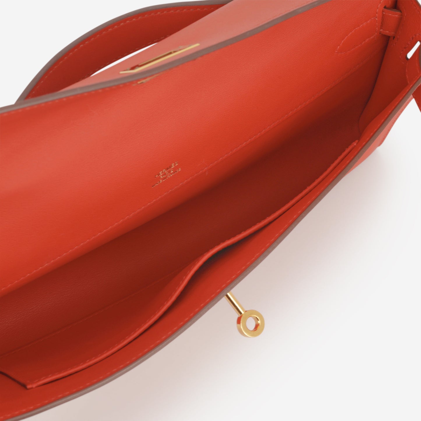 Hermès Kelly Cut - Capucines Swift | Gold Hardware