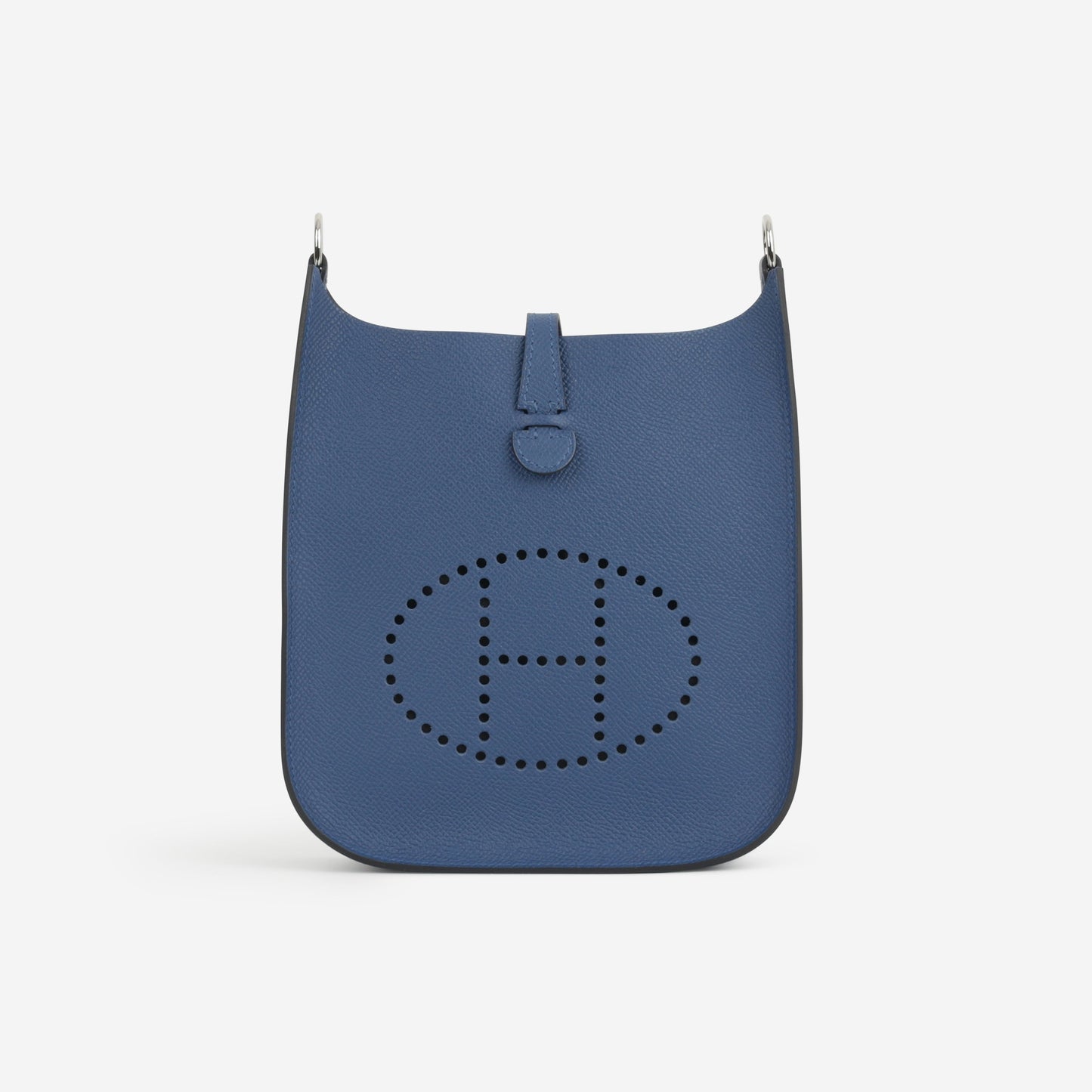 Hermès Mini Evelyne 16 Sellier - Bleu Tie Epsom | Palladium Hardware