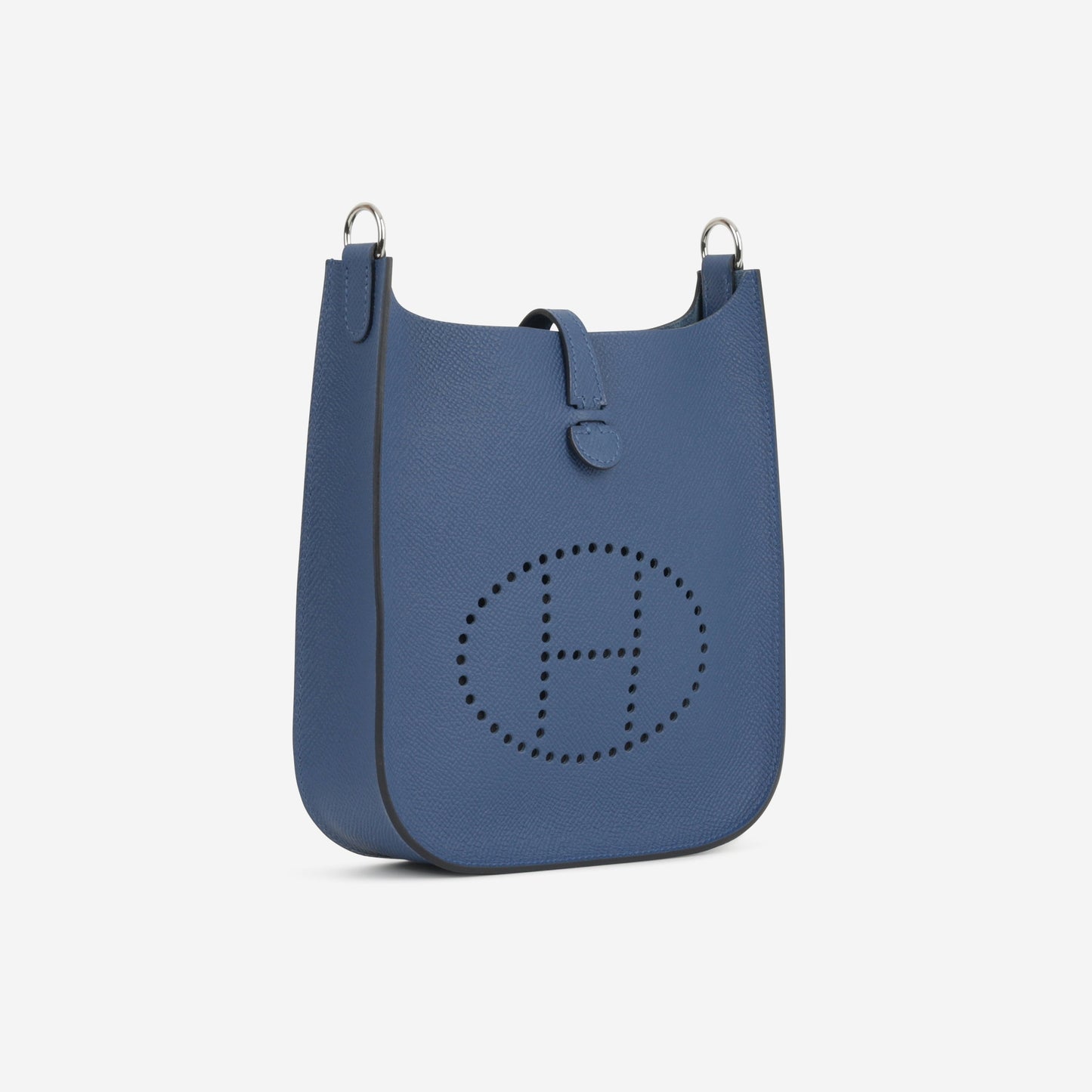 Hermès Mini Evelyne 16 Sellier - Bleu Tie Epsom | Palladium Hardware