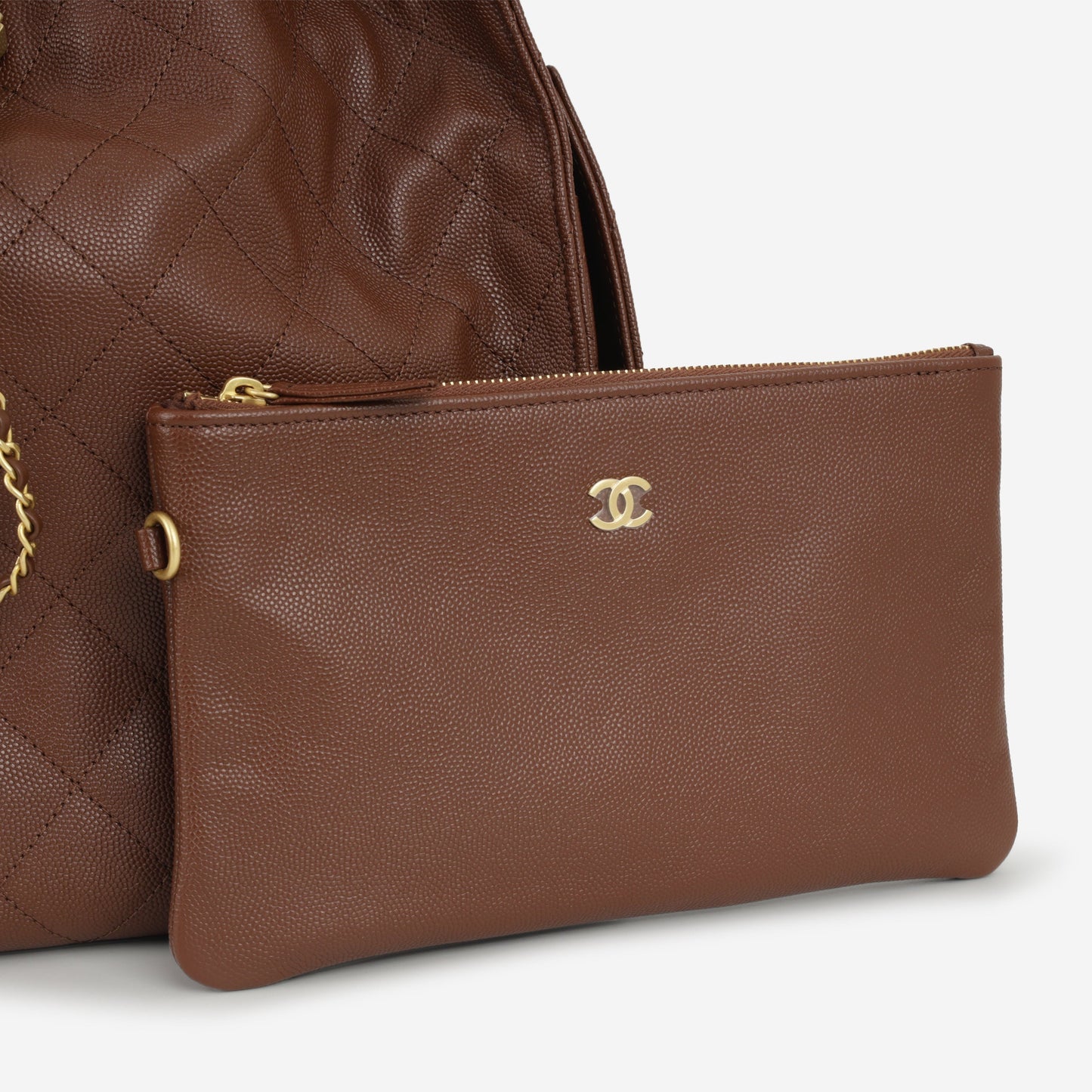 Chanel Medium 25 Hobo Bag - Brown Caviar | Aged Gold Hardware
