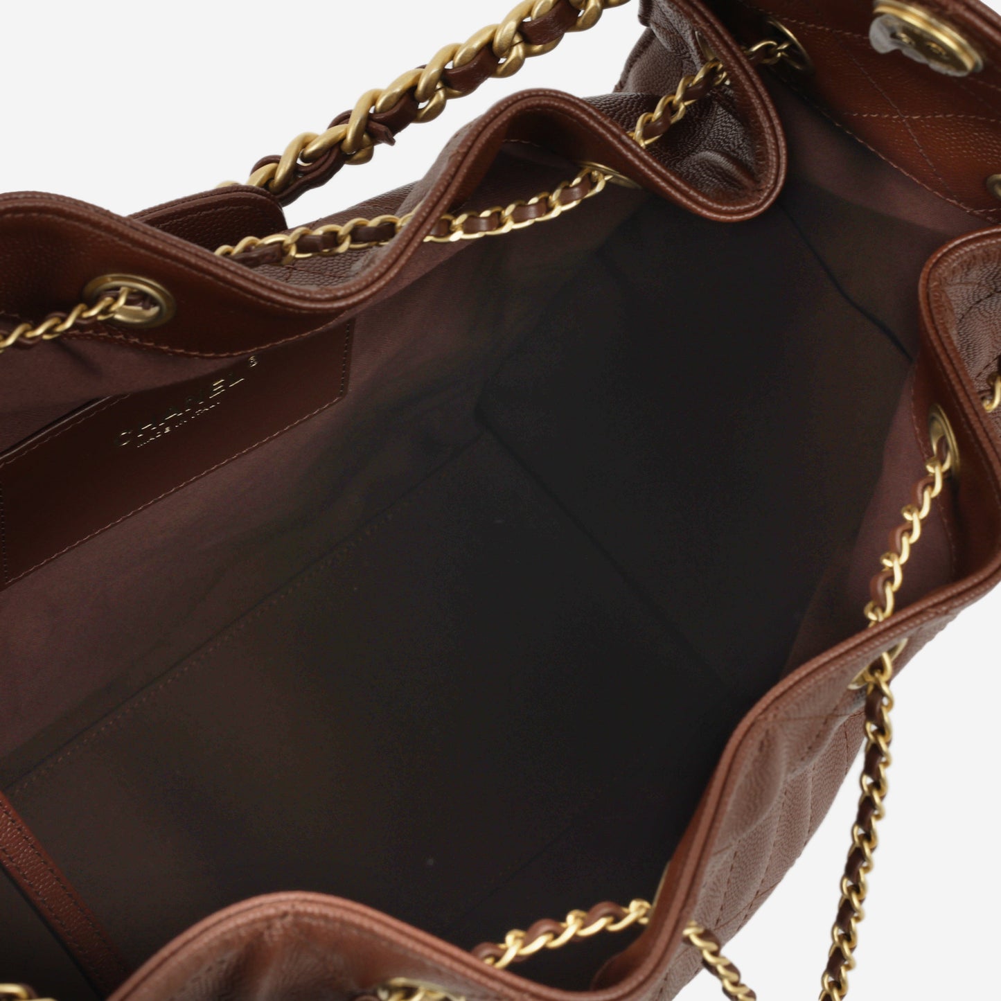 Chanel Medium 25 Hobo Bag - Brown Caviar | Aged Gold Hardware