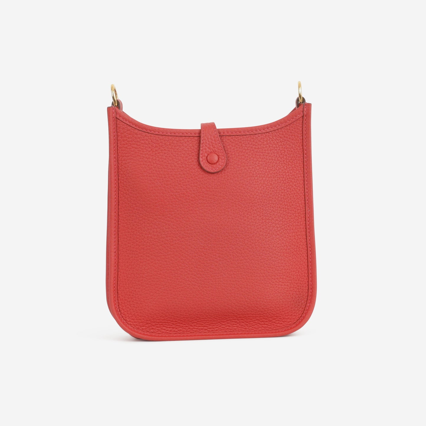 Hermès Mini Evelyne 16 - Vermillion / Rouge Vif Clemence | Gold Hardware