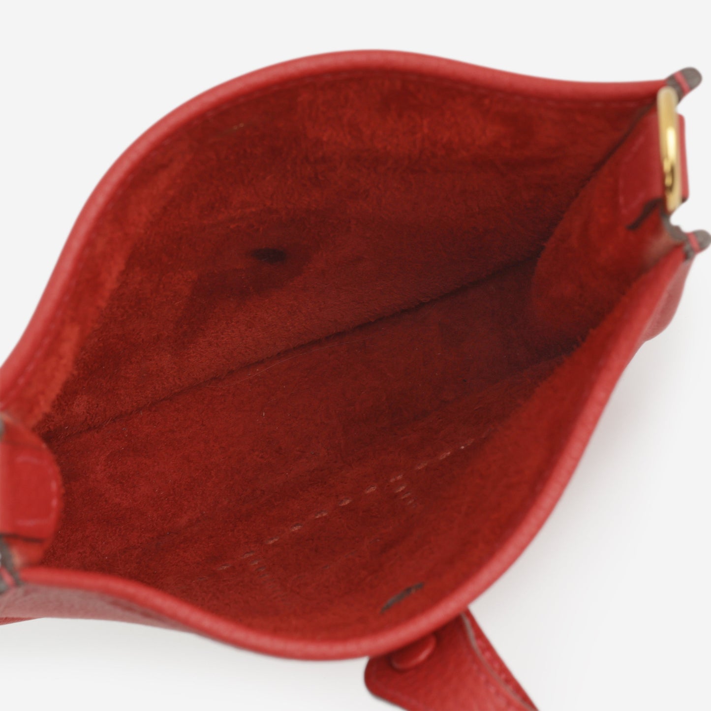 Hermès Mini Evelyne 16 - Vermillion / Rouge Vif Clemence | Gold Hardware