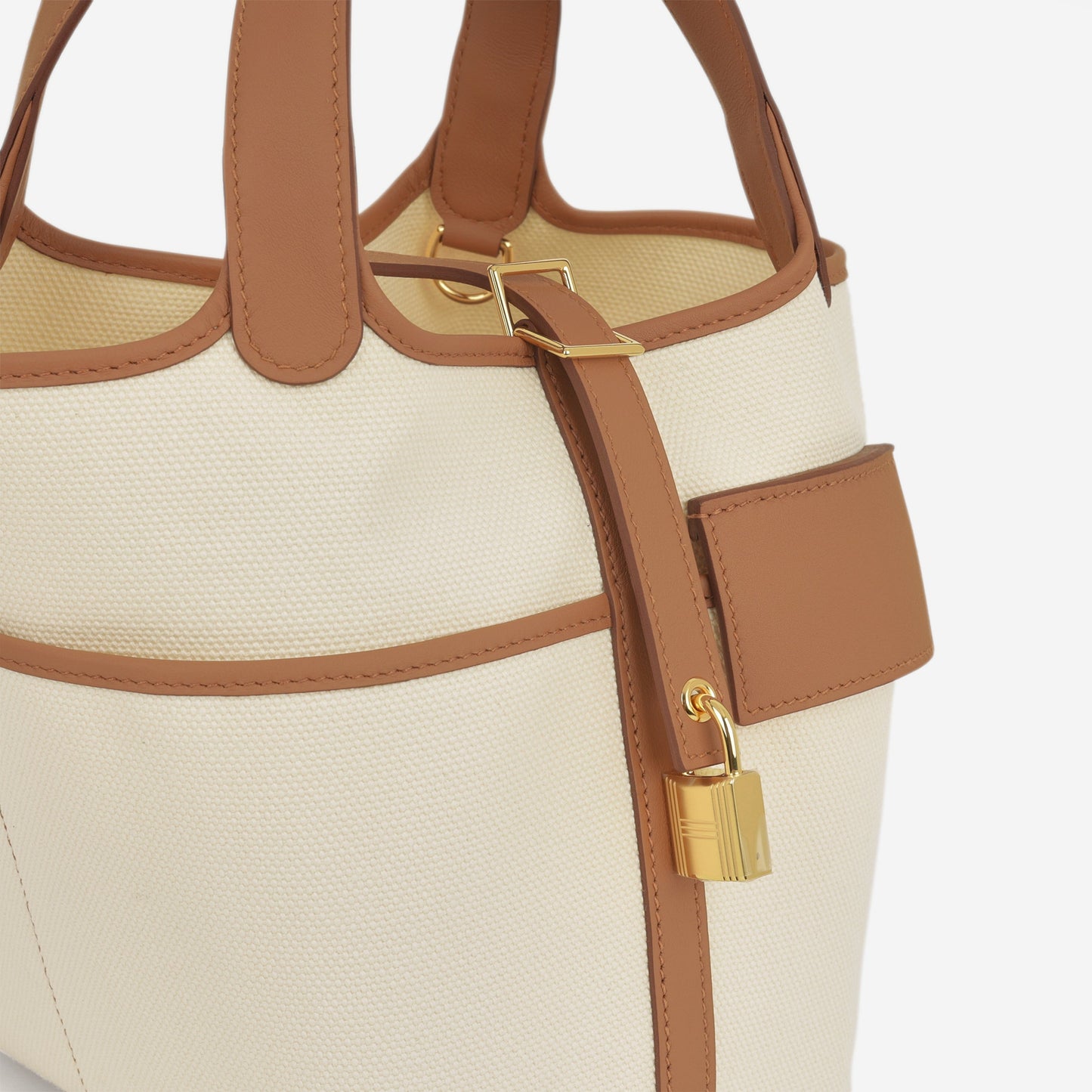 Hermès Picotin 18 Cargo - Ecru Canvas / Gold Swift | Gold Hardware