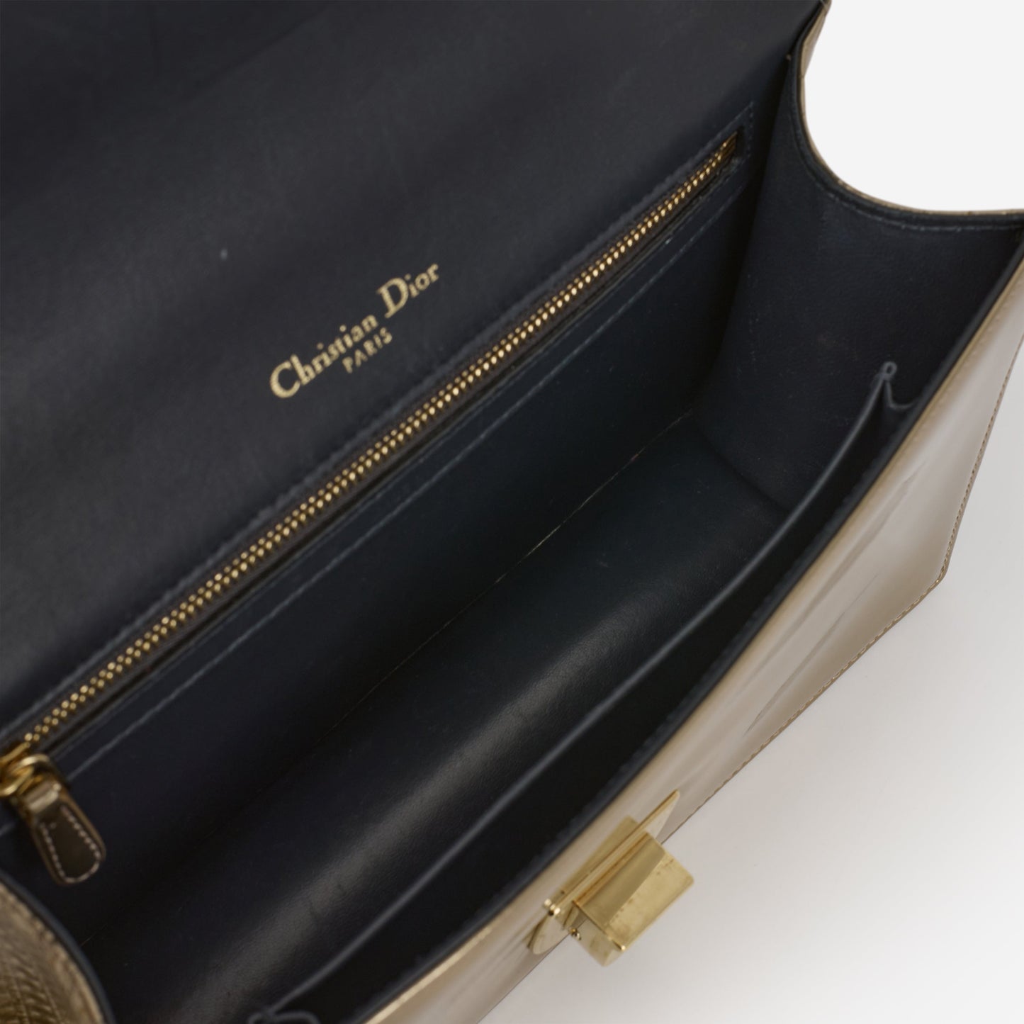 Dior Medium Diorama - Gold Metallic Micro Cannage | Champagne Gold Hardware