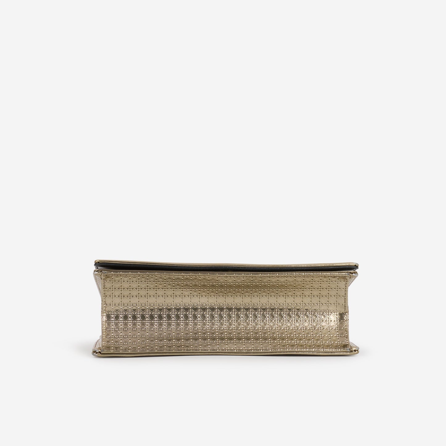 Dior Medium Diorama - Gold Metallic Micro Cannage | Champagne Gold Hardware