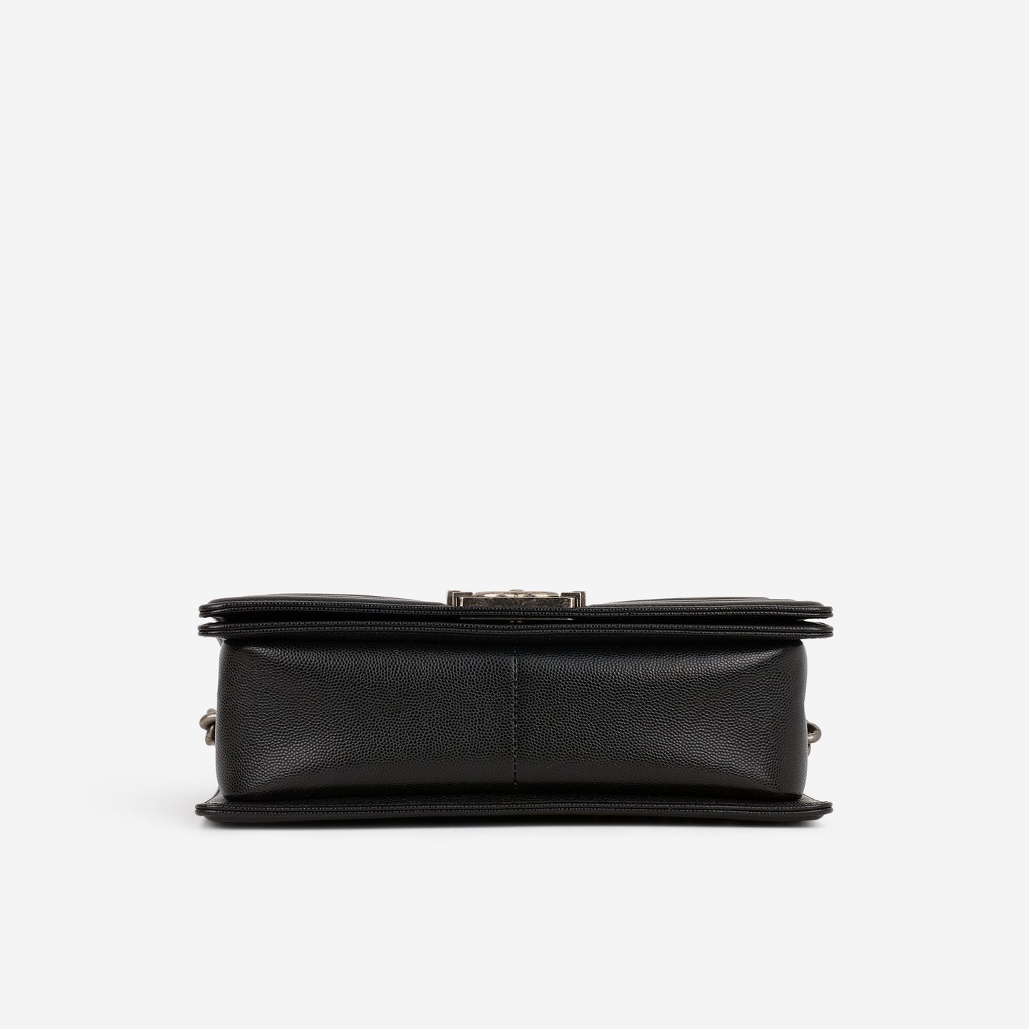 Chanel Old Medium Boy Bag - Black Caviar | Ruthenium Hardware