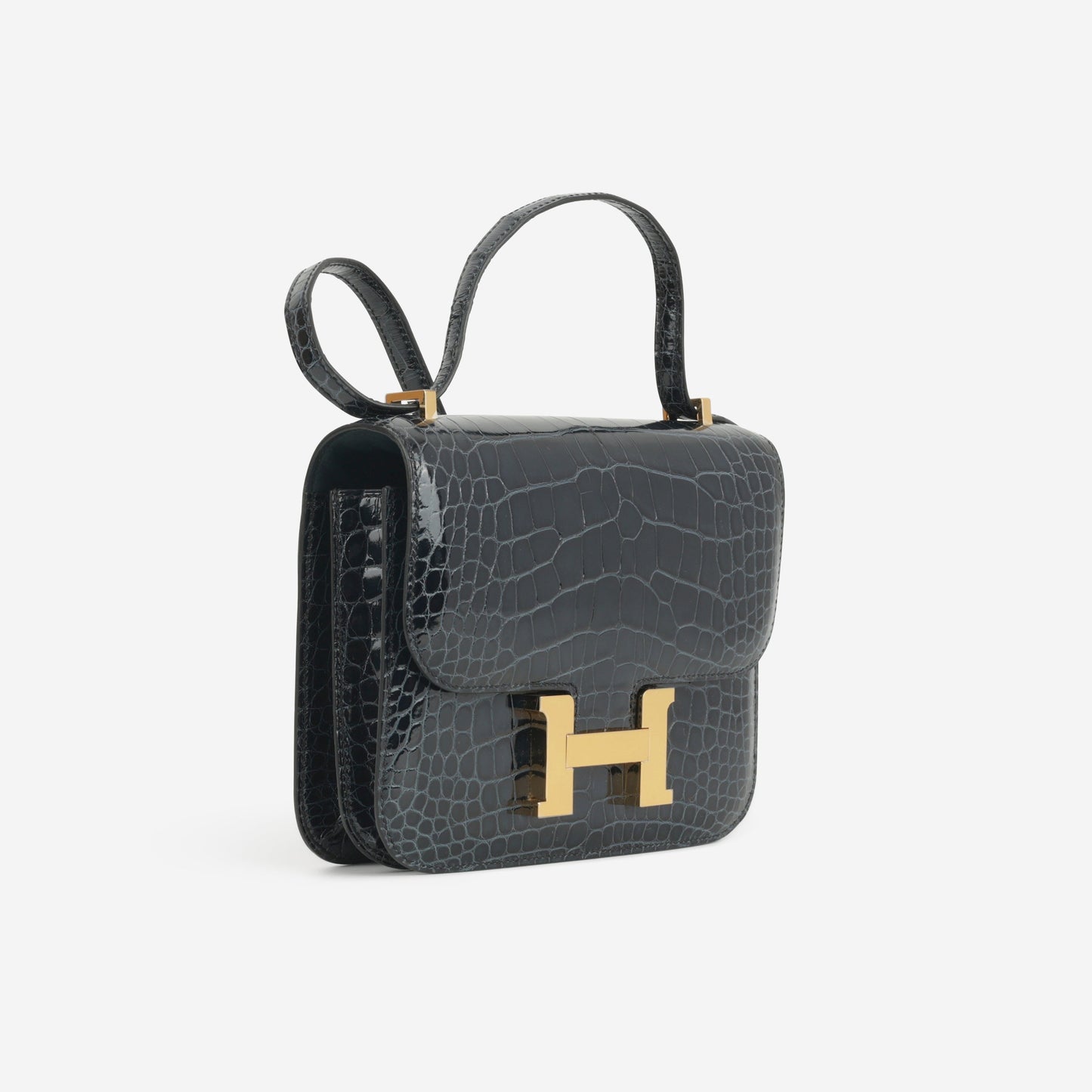 Hermès Constance 18 - Vert Rousseau Alligator Lisse | Gold Hardware
