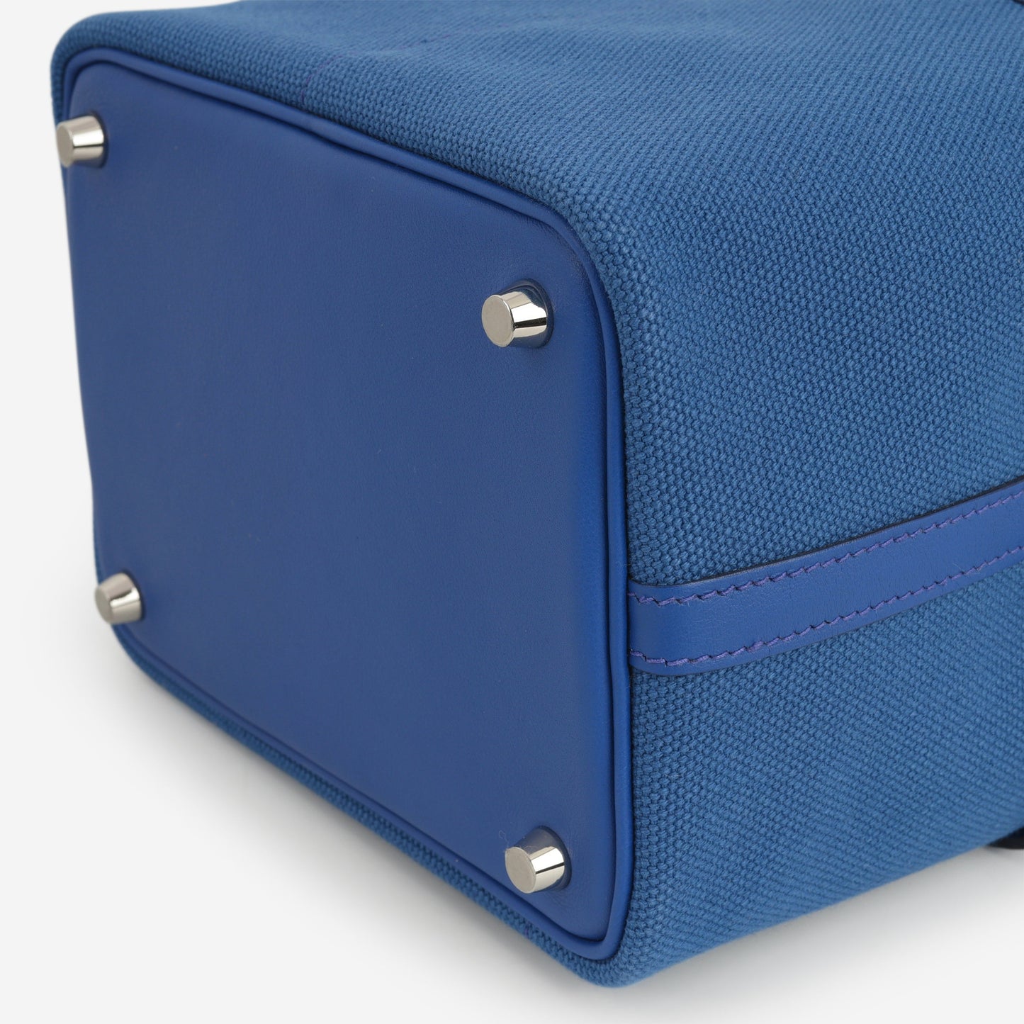 Hermès Picotin 18 Cargo - Bleu Royal Canvas / Swift | Palladium Hardware