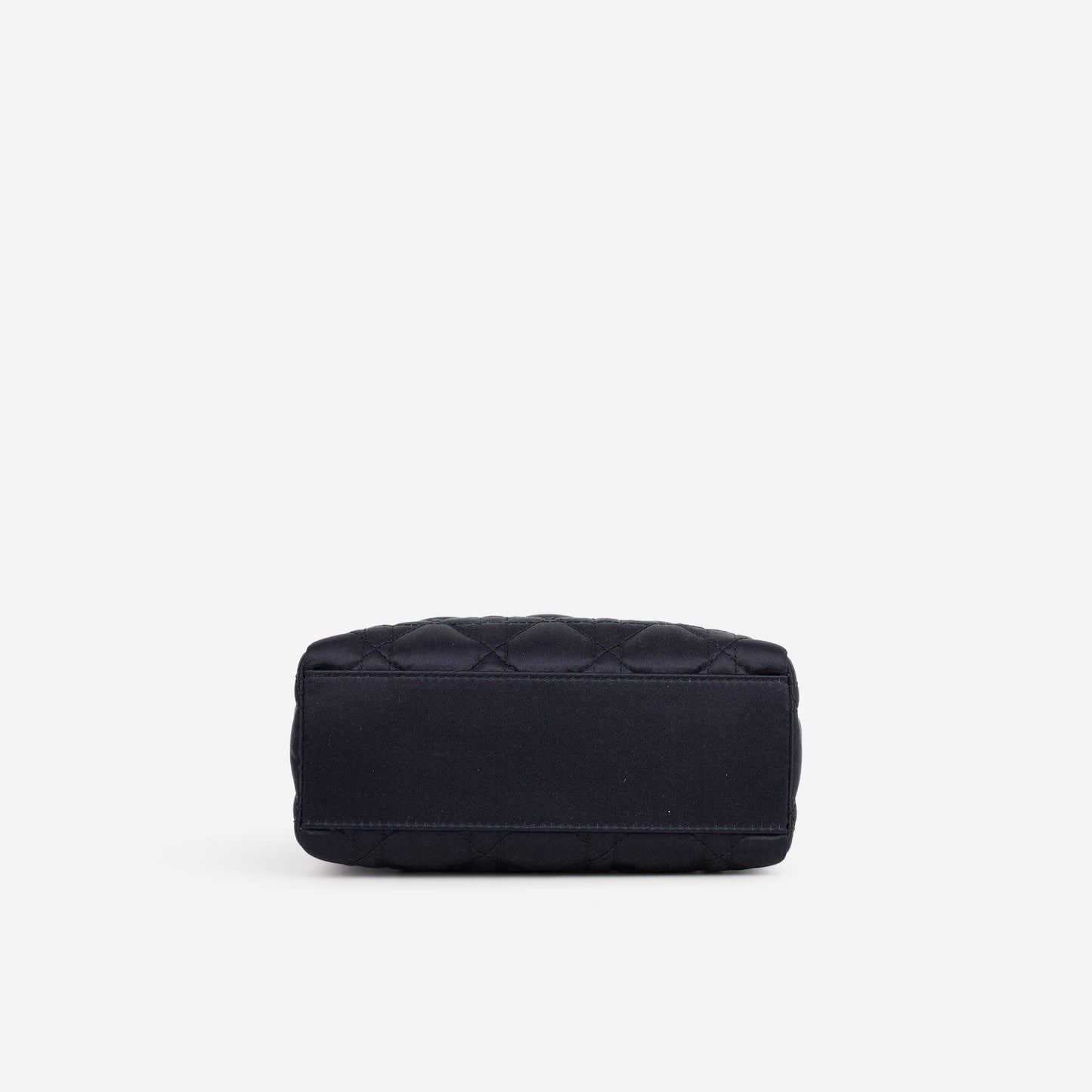 Dior Mini Lady Dior - Navy Satin with Strass | Silver Hardware