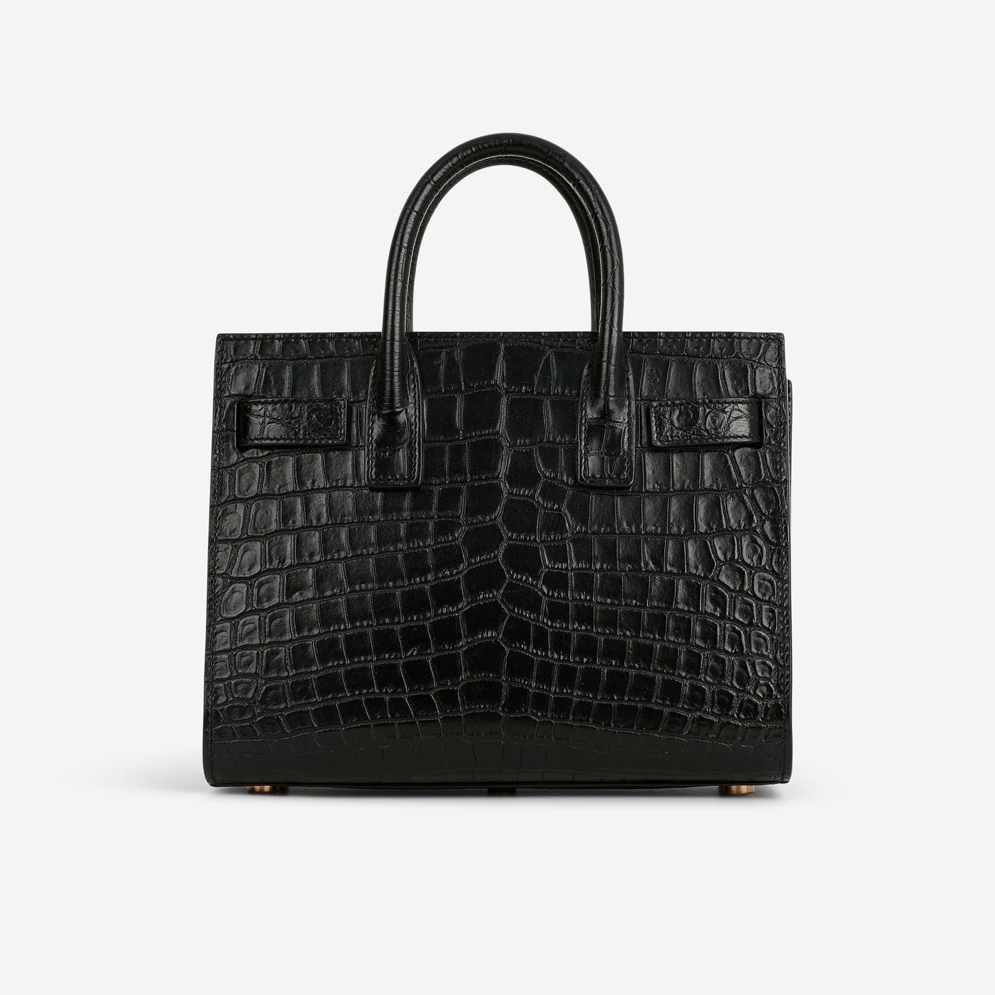 Saint Laurent Nano Sac De Jour - Black Croc Embossed | Gold Hardware