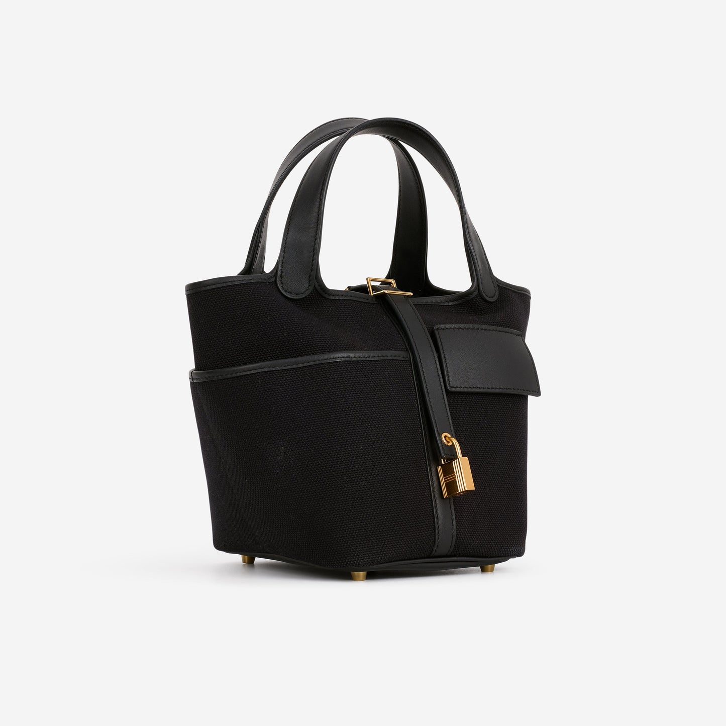 Hermès Picotin 18 Cargo - Noir Canvas / Swift | Gold Hardware