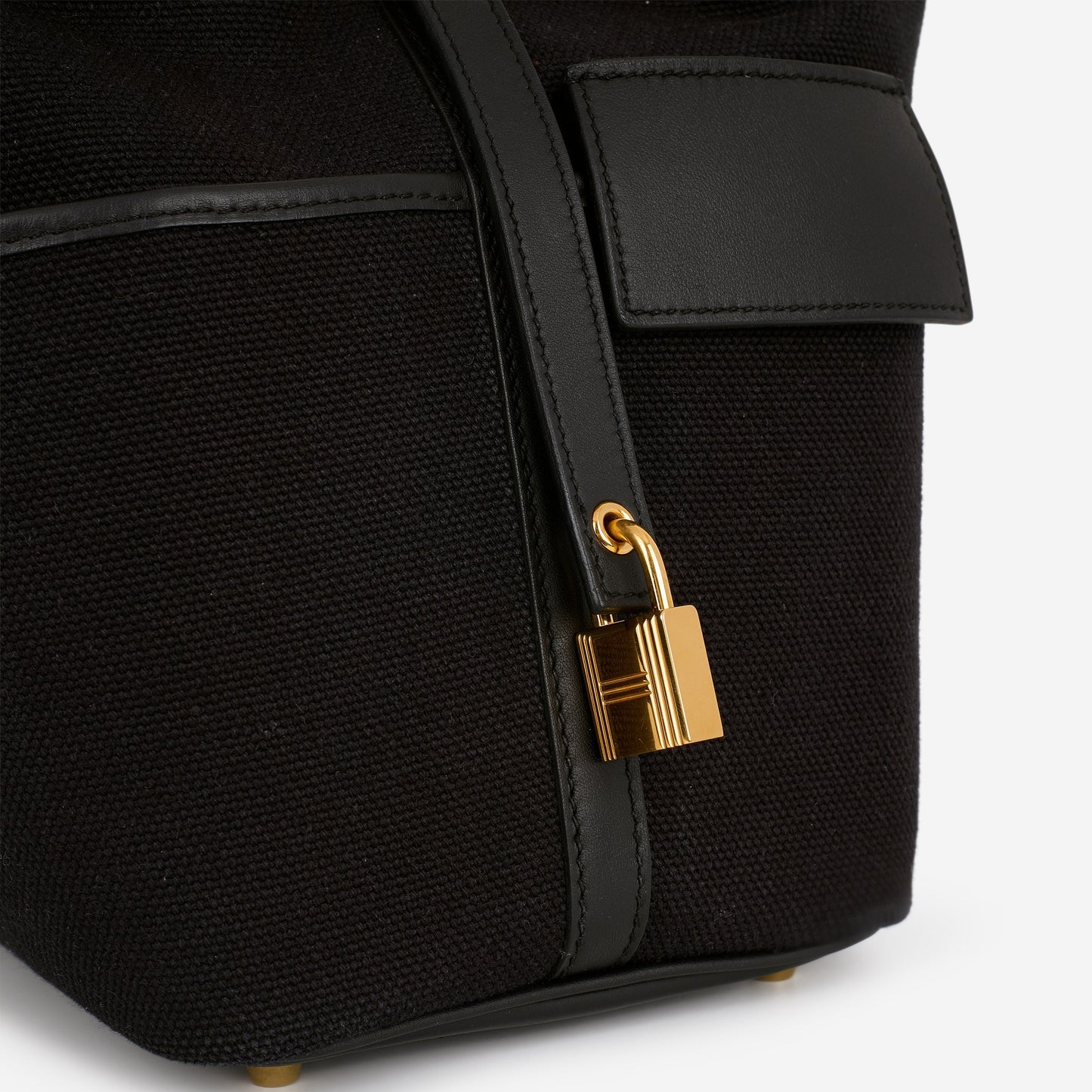 Hermès Picotin 18 Cargo - Noir Canvas / Swift | Gold Hardware