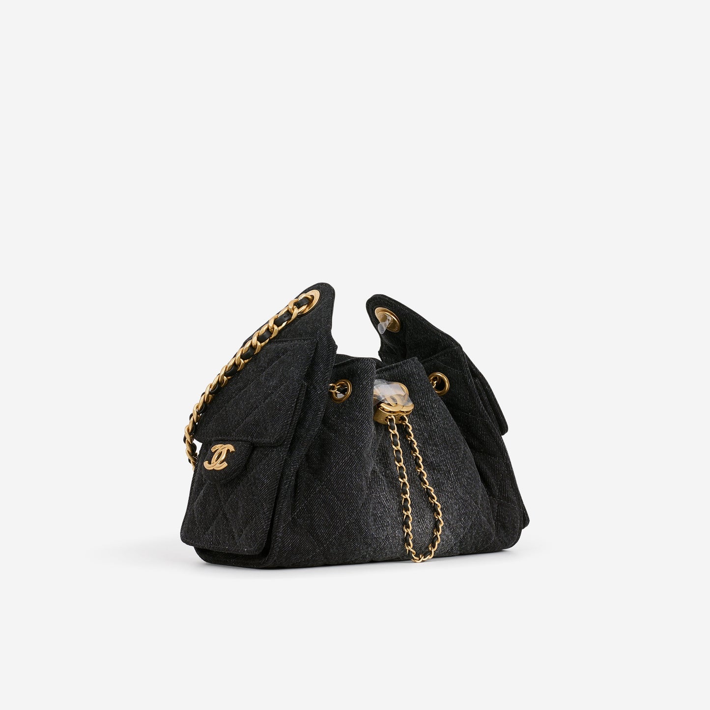 Chanel Mini 25 Hobo - Dark Denim Ombre | Aged Gold Hardware