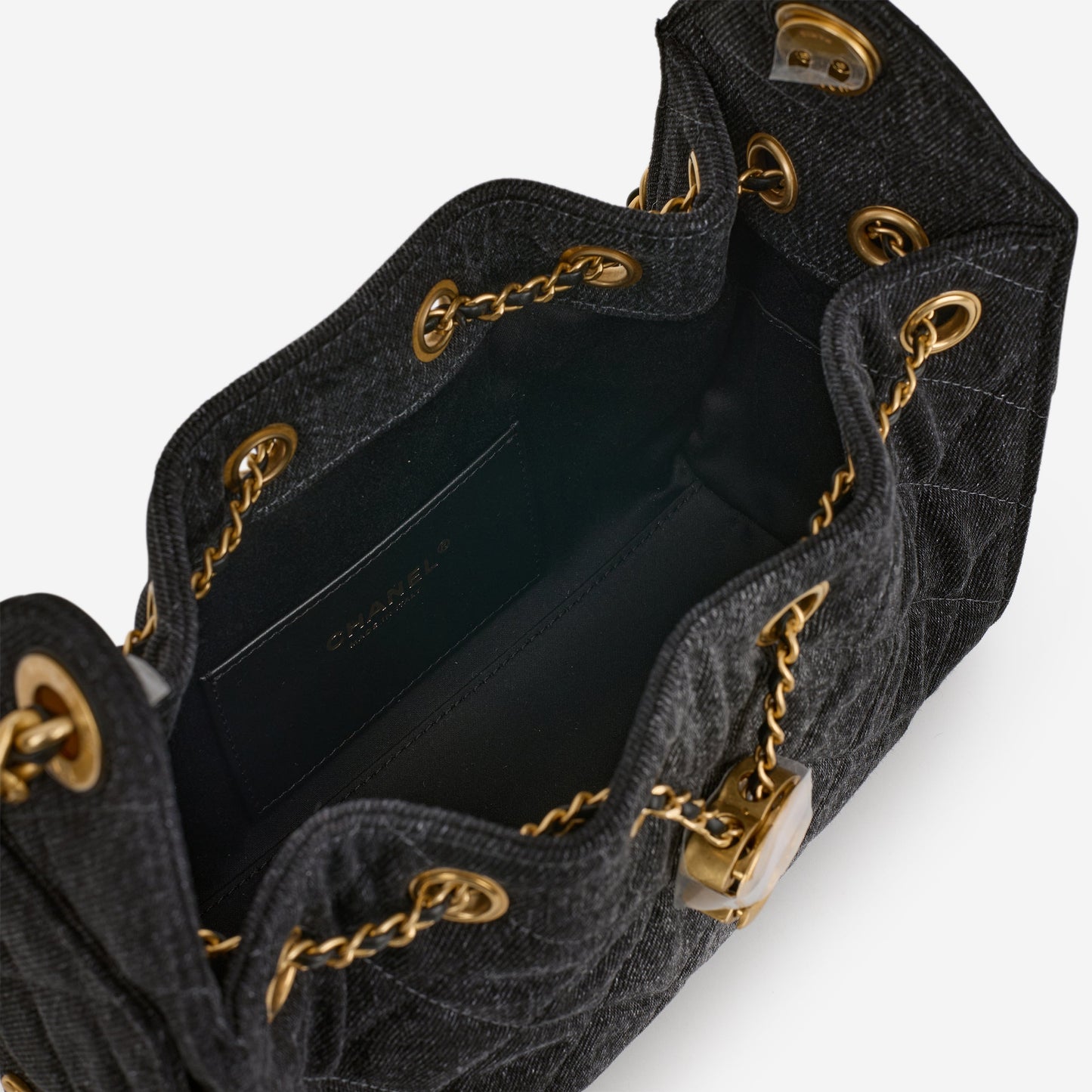 Chanel Mini 25 Hobo - Dark Denim Ombre | Aged Gold Hardware