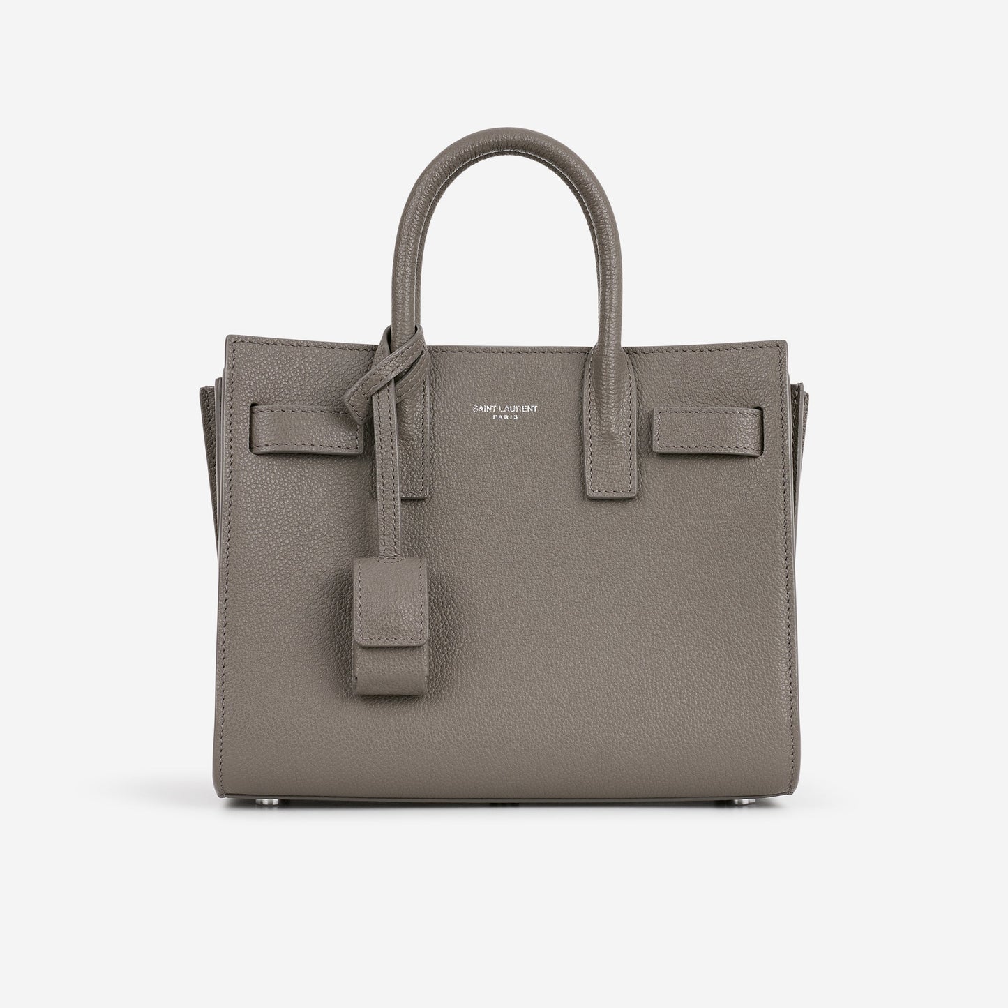 Saint Laurent Nano Sac De Jour - Grey Calfskin | Silver Hardware