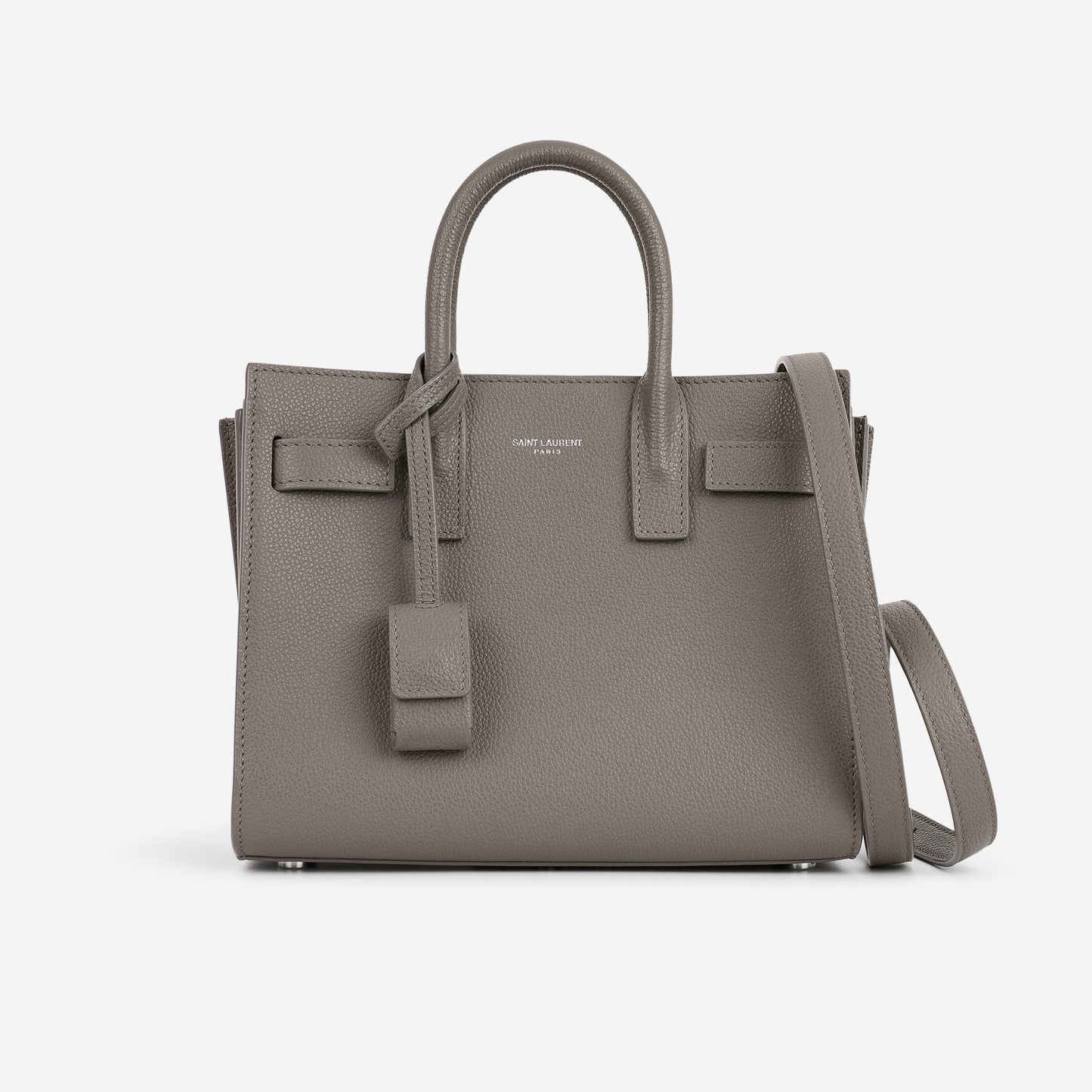 Saint Laurent Nano Sac De Jour - Grey Calfskin | Silver Hardware