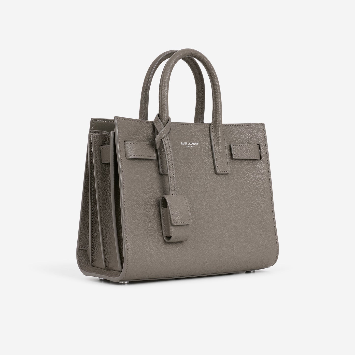 Saint Laurent Nano Sac De Jour - Grey Calfskin | Silver Hardware