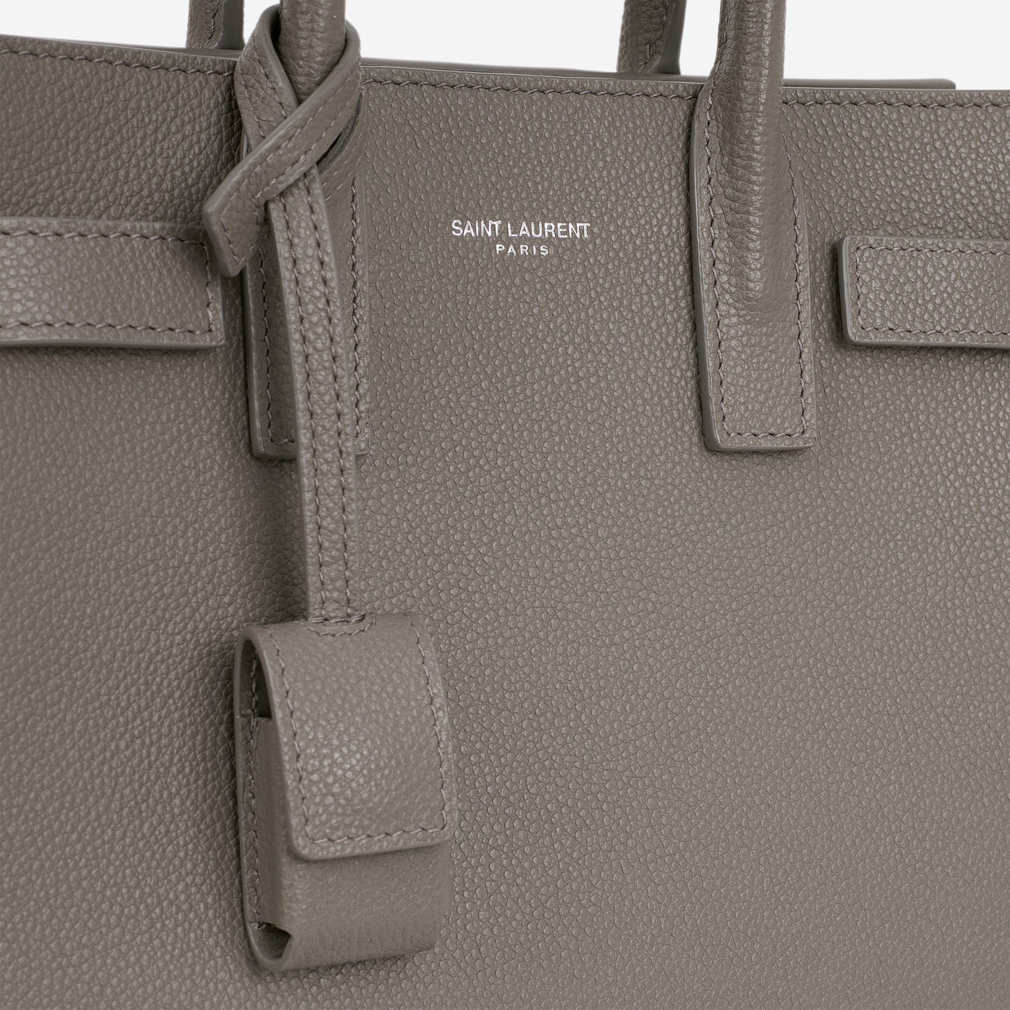 Saint Laurent Nano Sac De Jour - Grey Calfskin | Silver Hardware