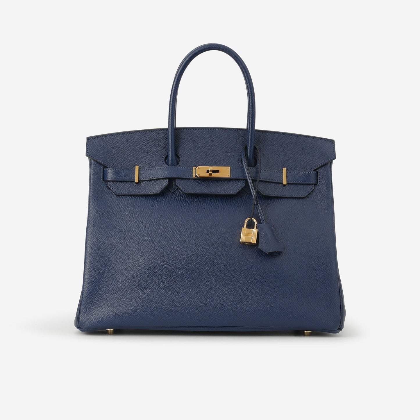 Hermès Birkin 35 - Bleu Saphir Epsom Retourne | Gold Hardware