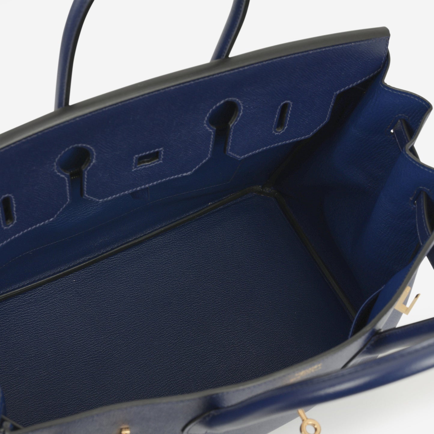 Hermès Birkin 35 - Bleu Saphir Epsom Retourne | Gold Hardware