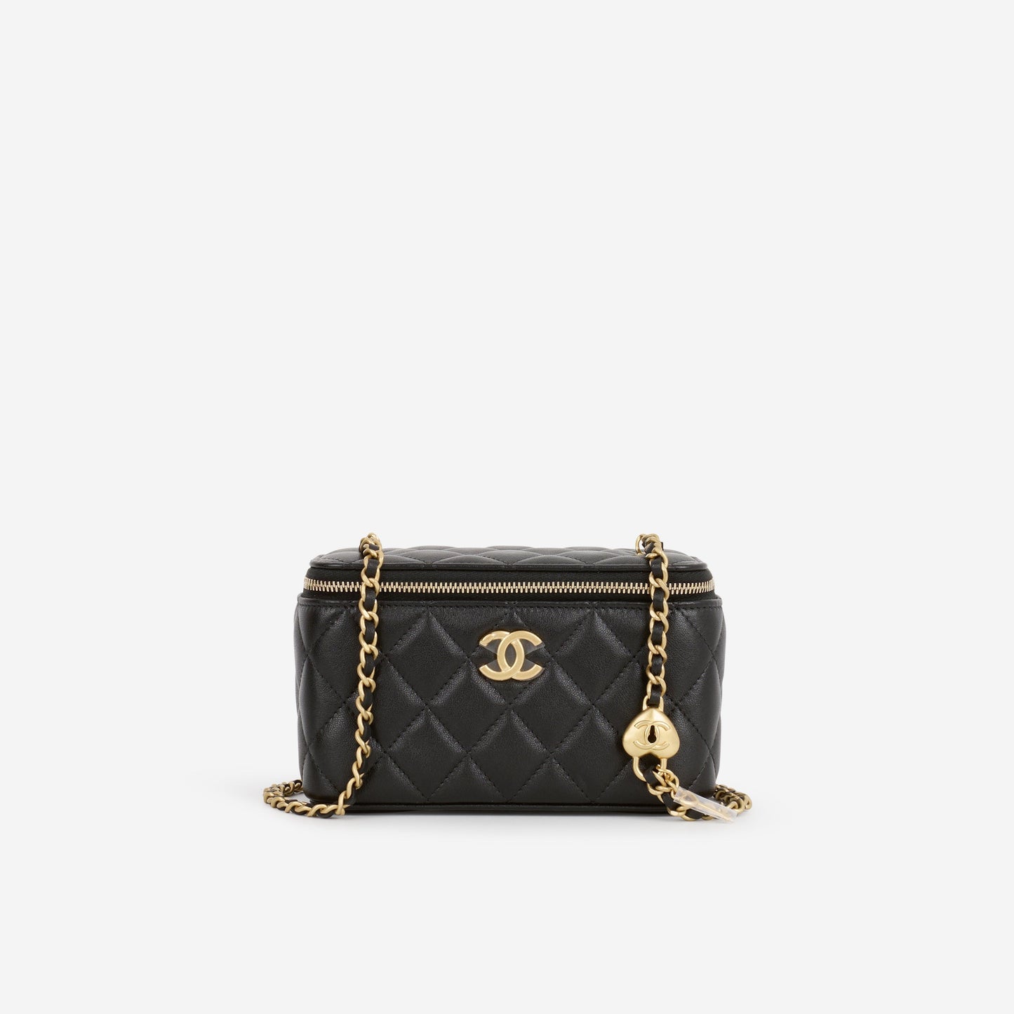 Chanel 26S Long Vanity with Chain - Black Lambskin | Gold Hardware