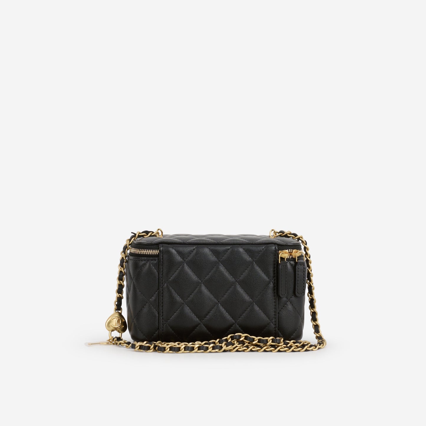 Chanel 26S Long Vanity with Chain - Black Lambskin | Gold Hardware