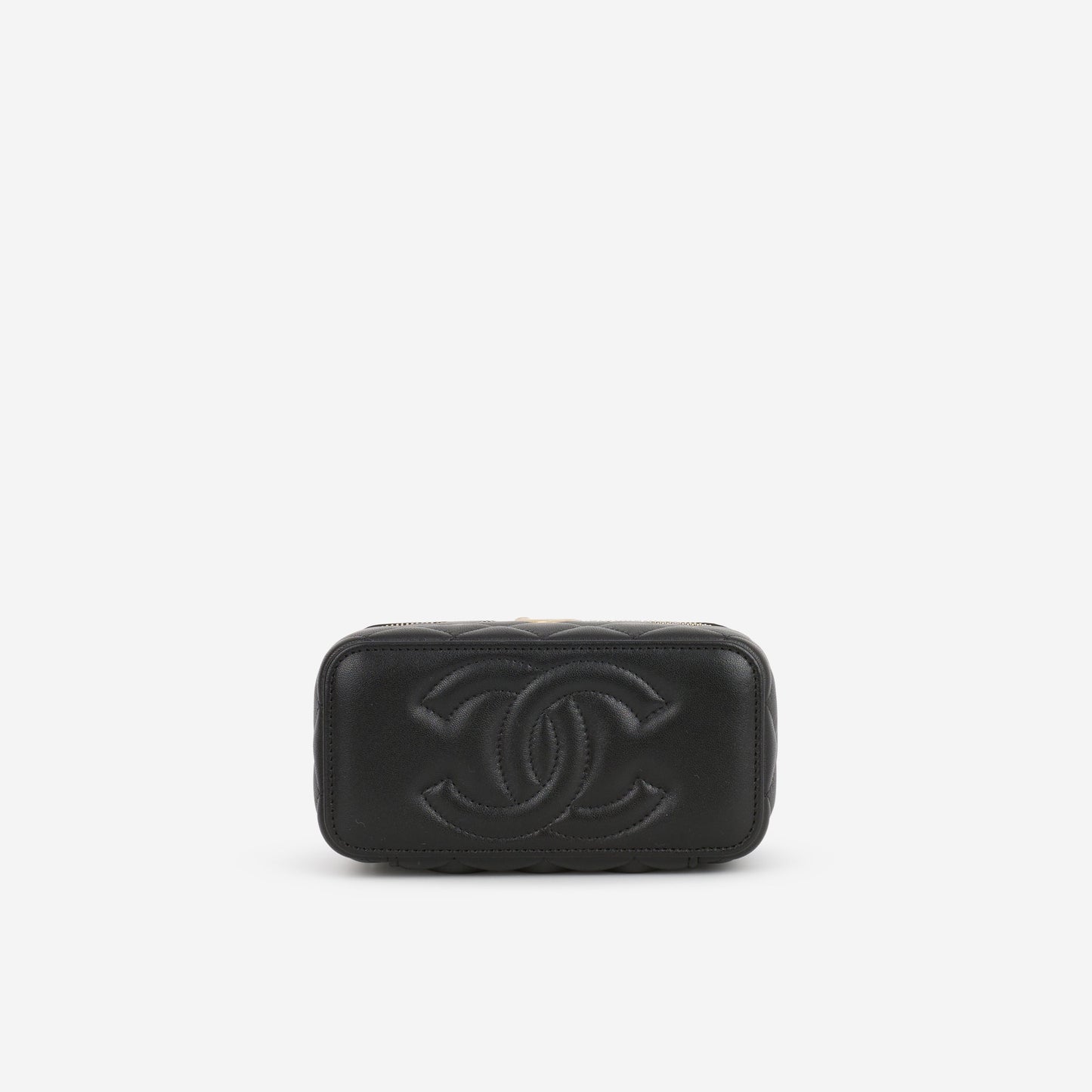 Chanel 26S Long Vanity with Chain - Black Lambskin | Gold Hardware