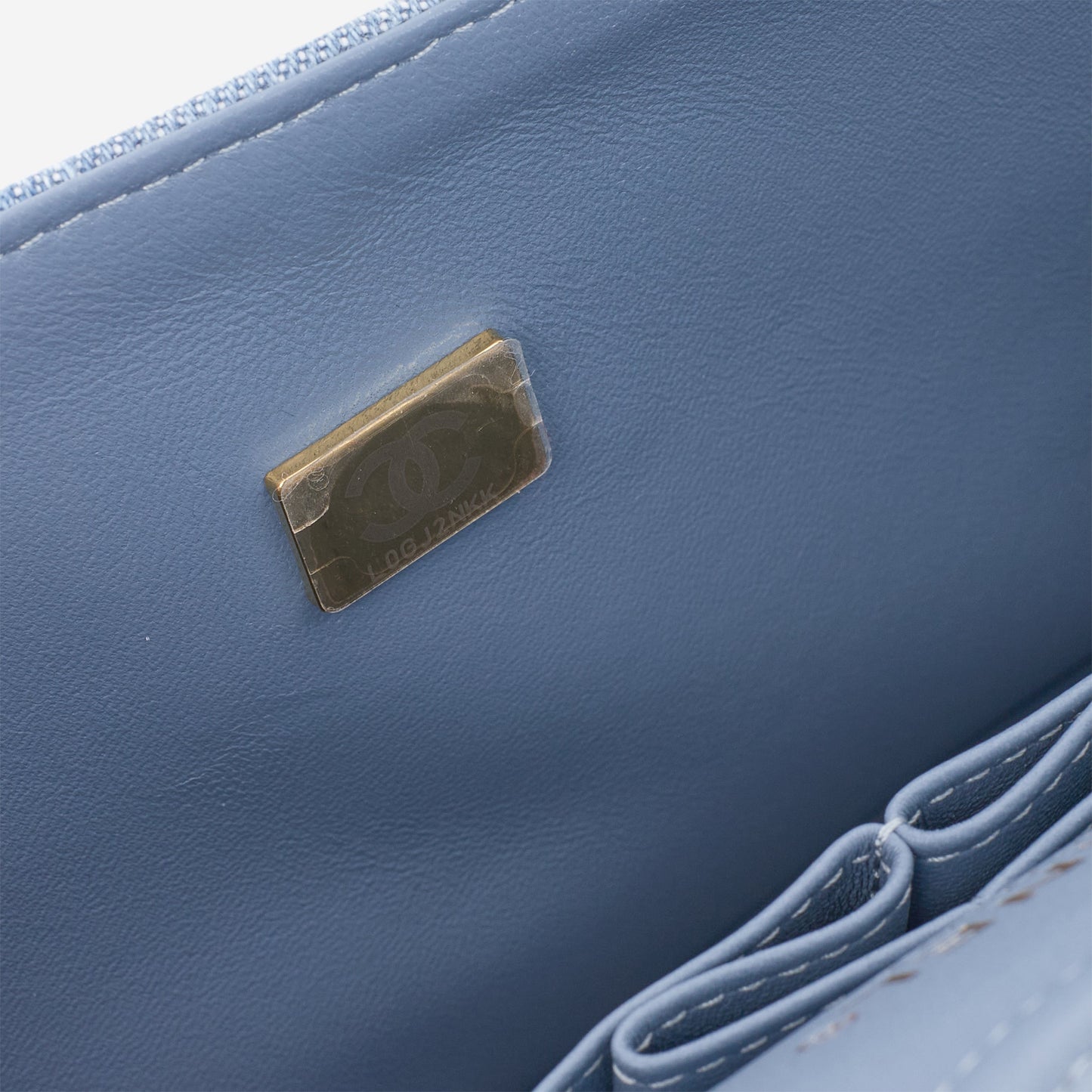 Chanel Medium Classic Flap - Light Denim Tromp L'oeil | Champagne Gold Hardware