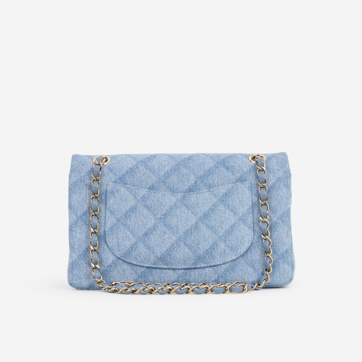 Chanel Medium Classic Flap - Light Denim Tromp L'oeil | Champagne Gold Hardware