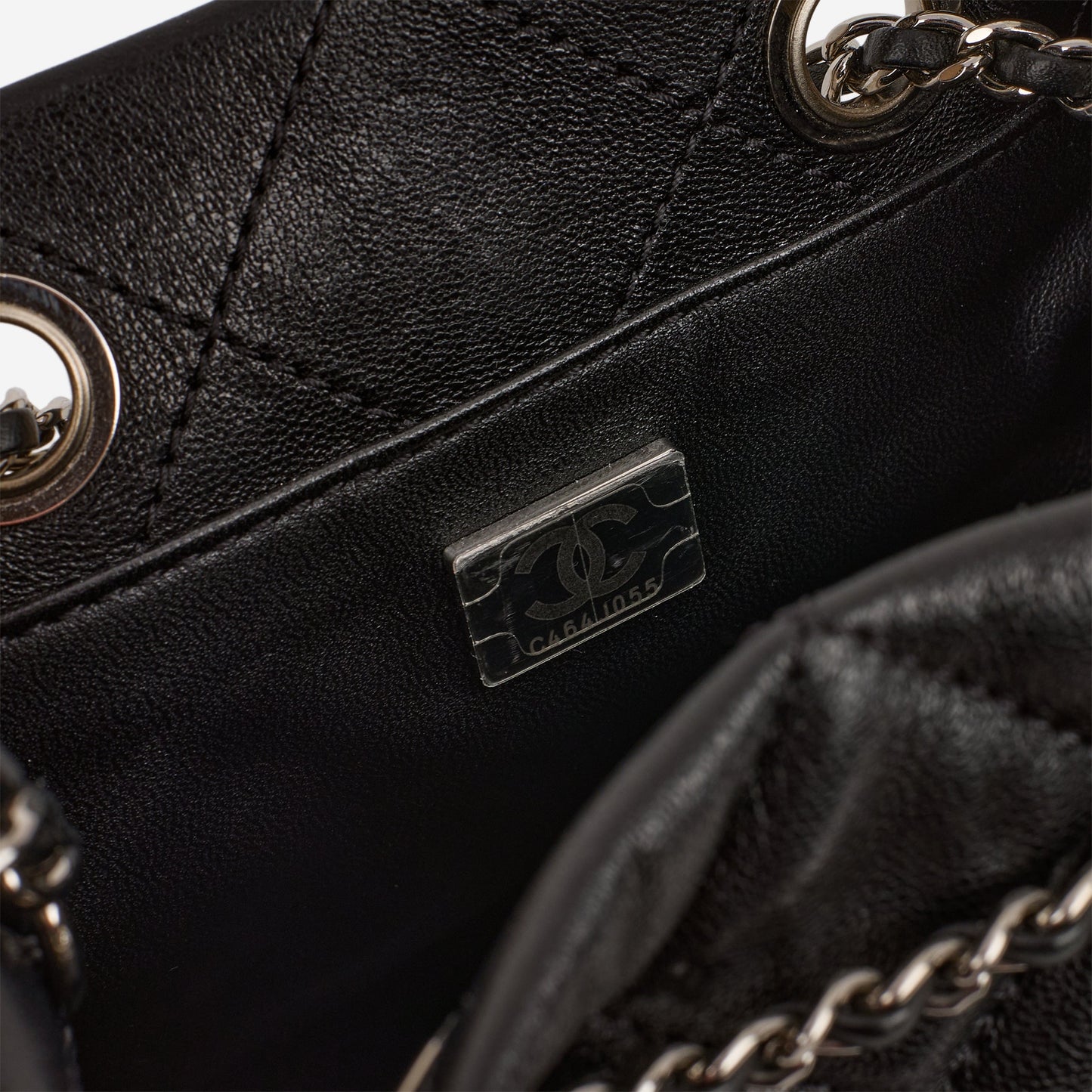 Chanel Rainbow CC Drawstring Bucket Bag - Black Lambskin | Rainbow CC Hardware