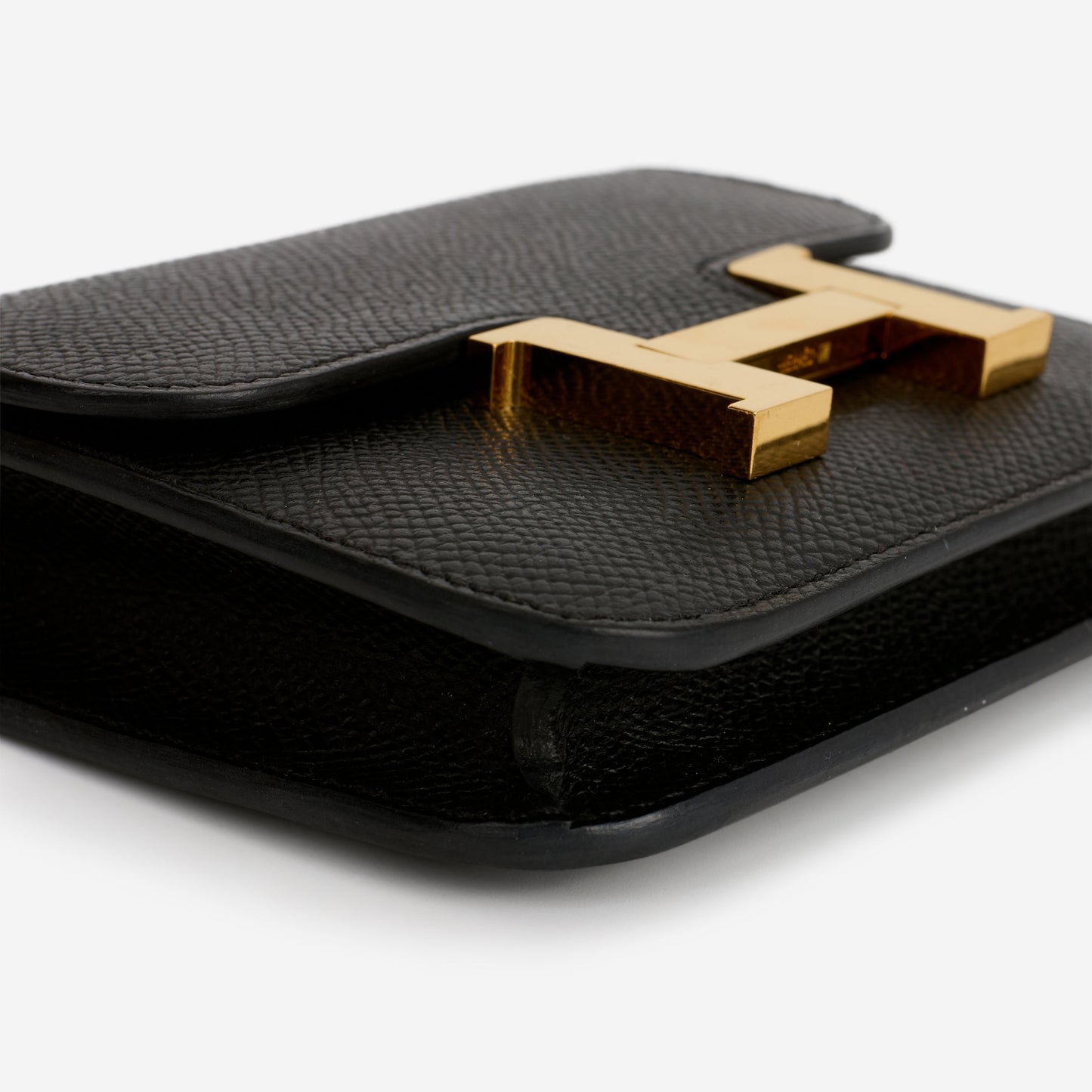 Hermès Constance Slim Wallet - Noir Epsom | Gold Hardware