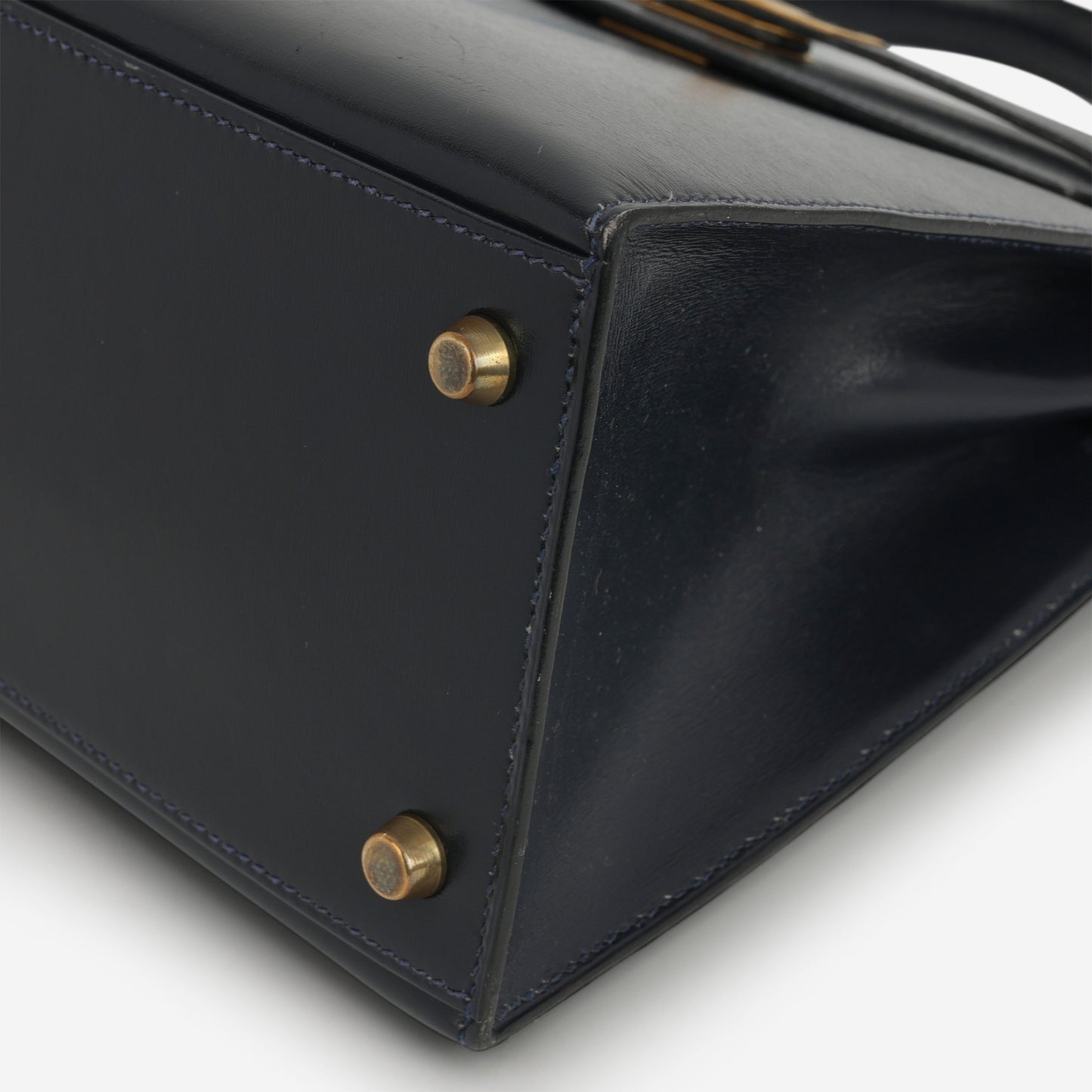 Hermès Vintage Kelly 28 - Bleu Marine Box Calf | Gold Hardware
