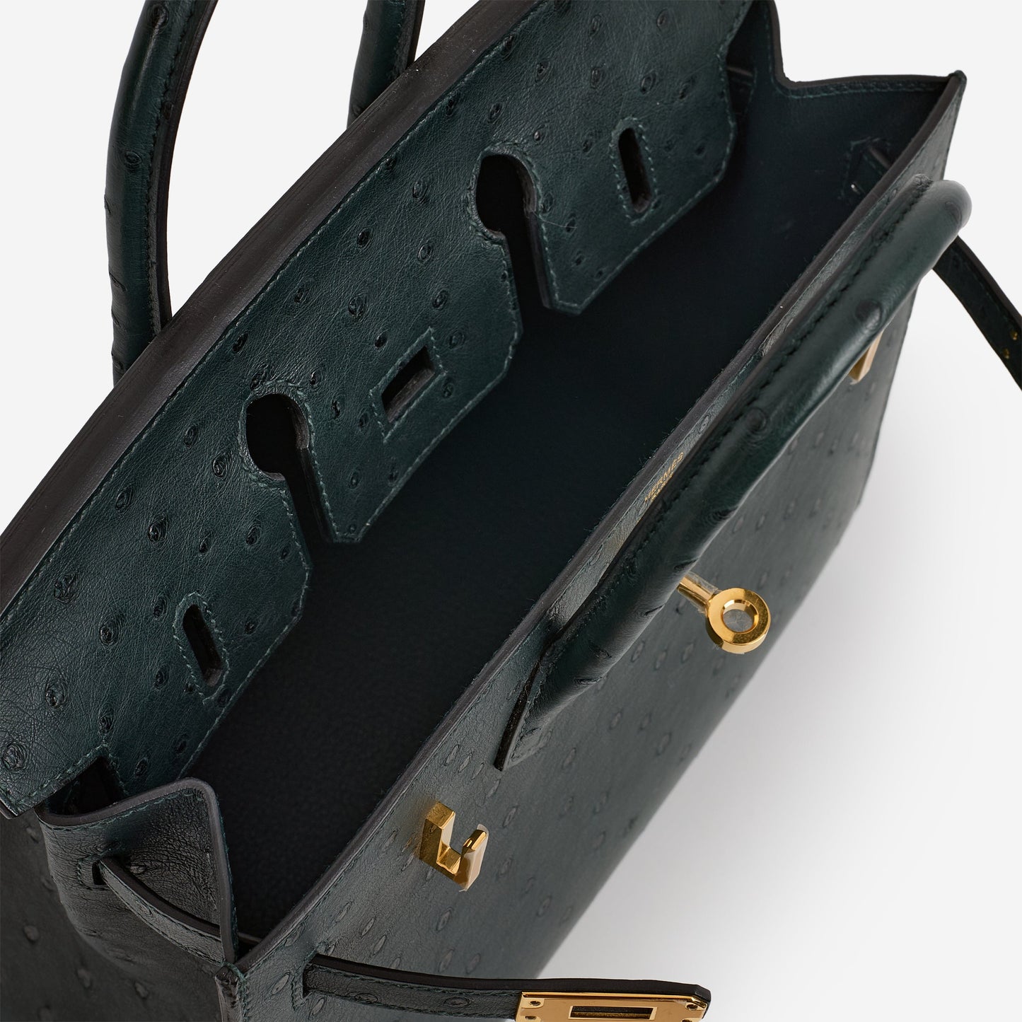 Hermès Birkin 25 - Vert Cypres Ostrich | Gold Hardware