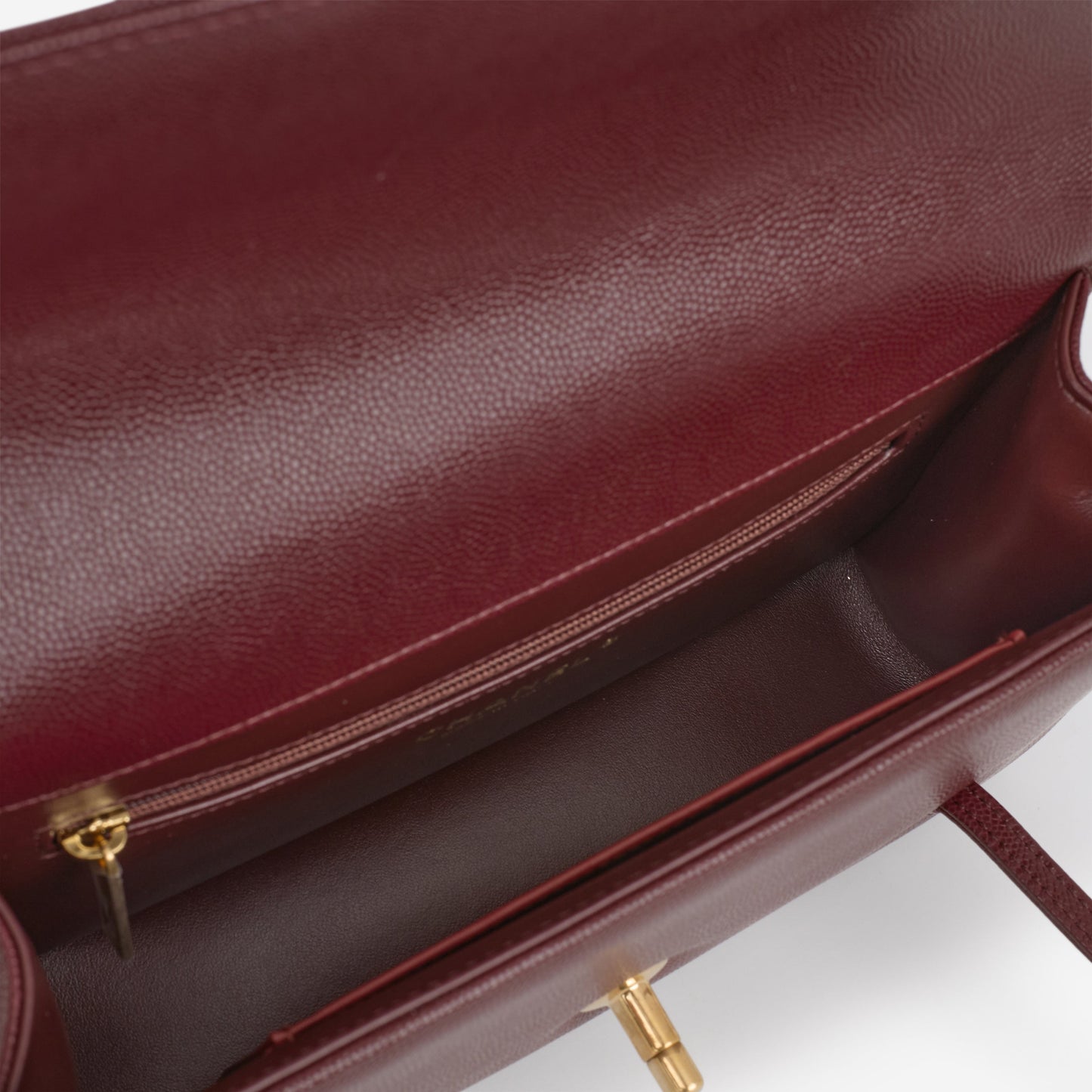 Chanel SS26 Small Preppy Coco Flap - Maroon Caviar | Gold Hardware